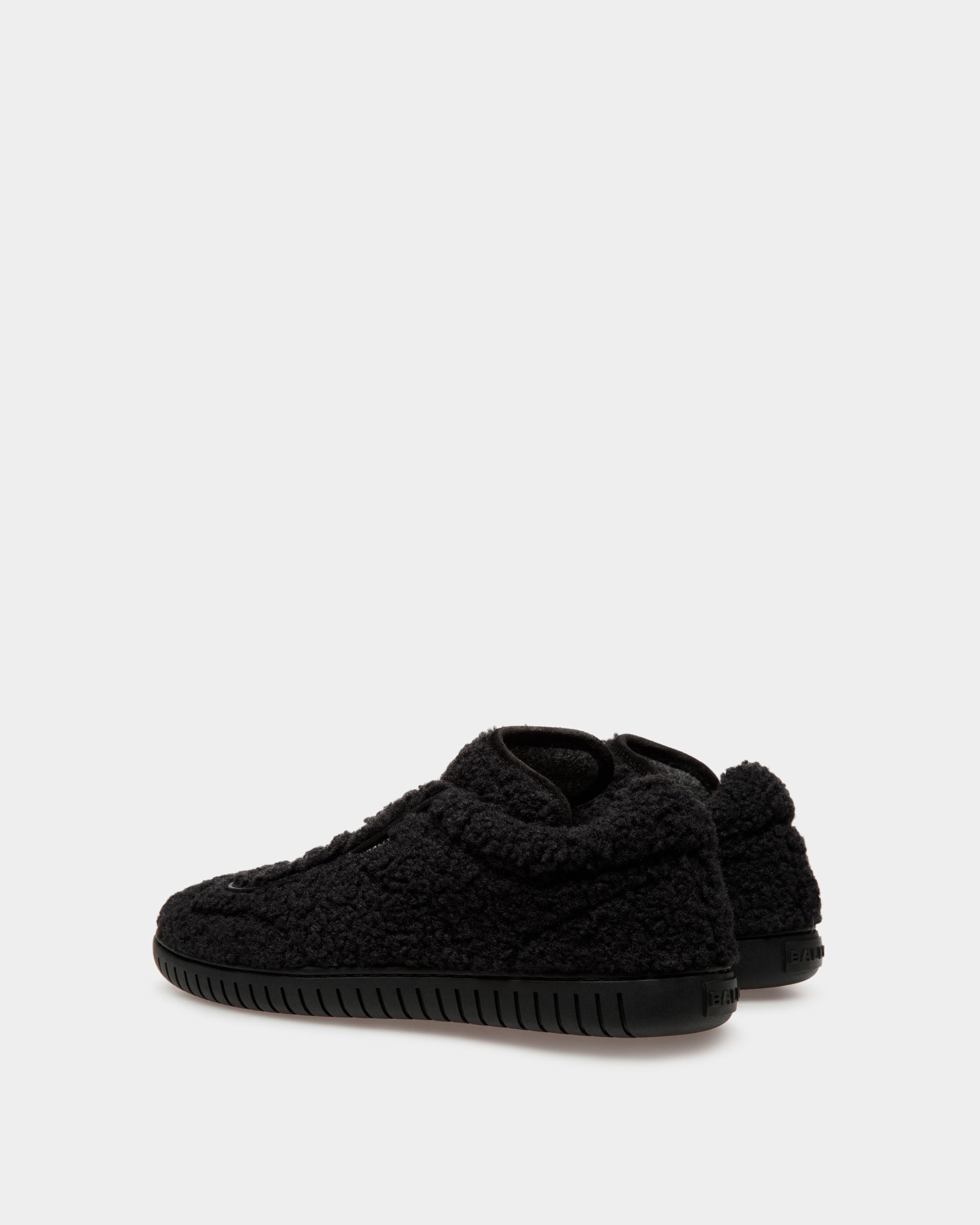 Player Sneaker Aus Schwarzem Kunstfell - Damen - Bally - 03