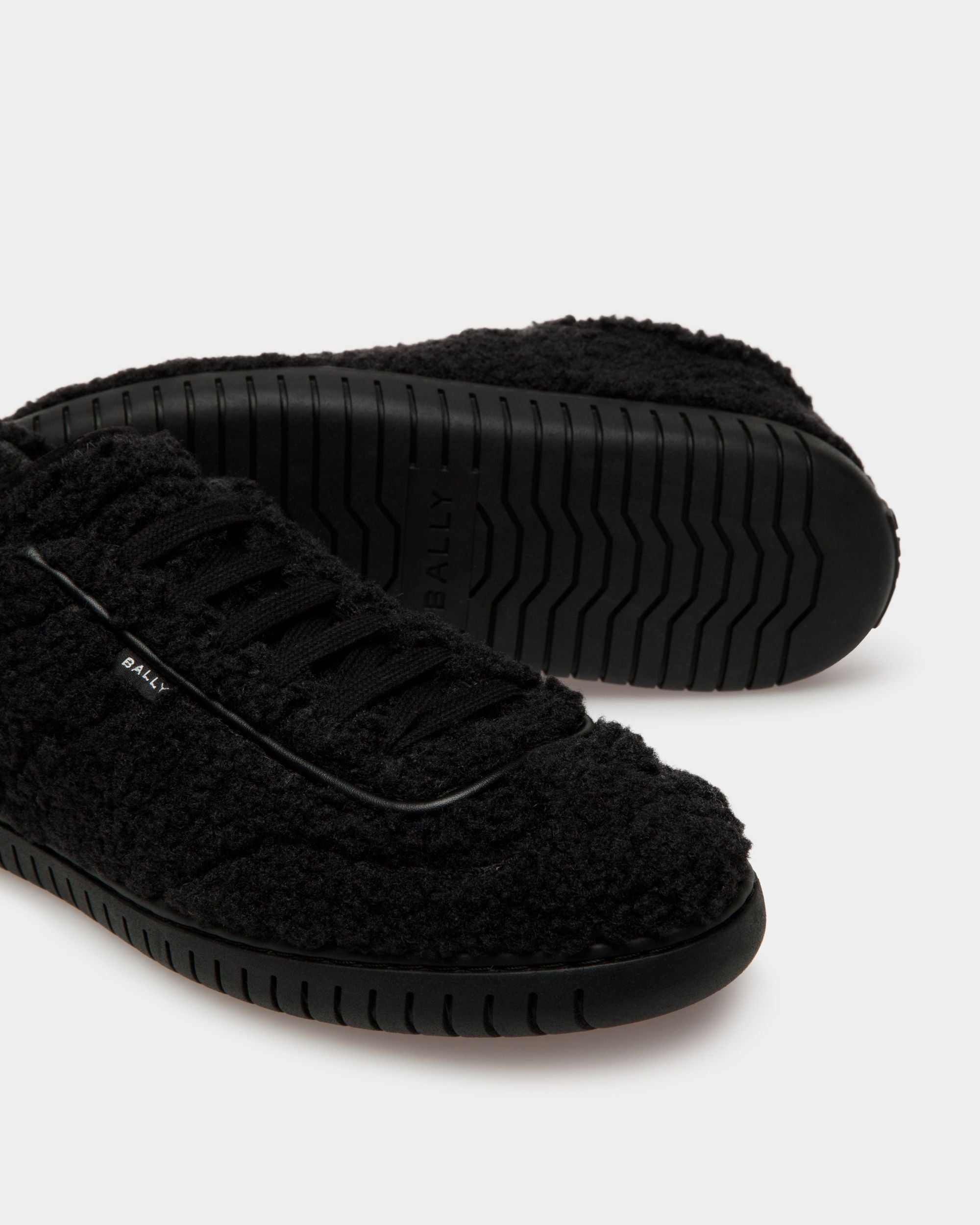 Player Sneaker Aus Schwarzem Kunstfell - Damen - Bally - 04