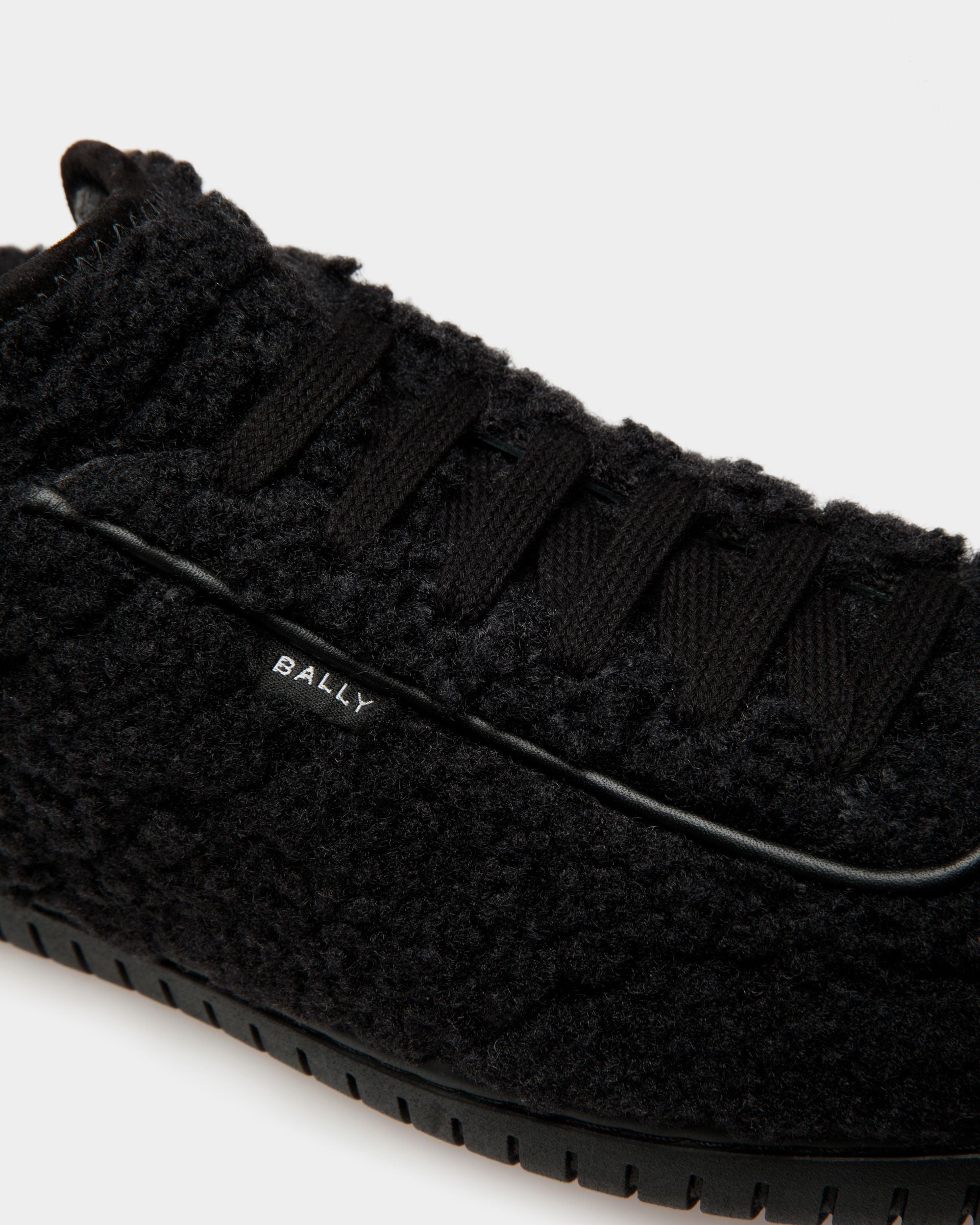 Player Sneaker Aus Schwarzem Kunstfell - Damen - Bally - 05