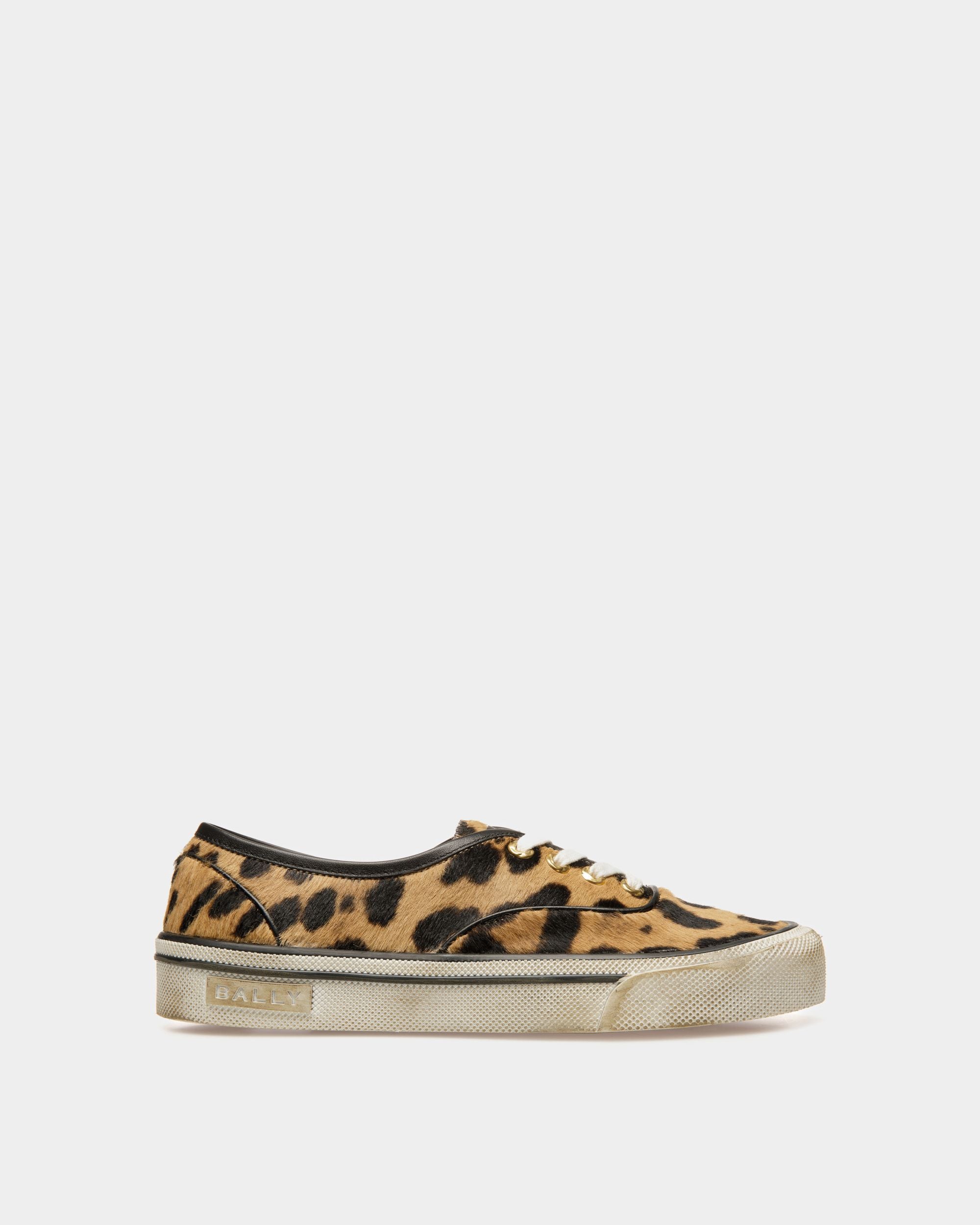 Lyder Sneaker Aus Braunem Kalbsleder Mit Fell - Damen - Bally - 01