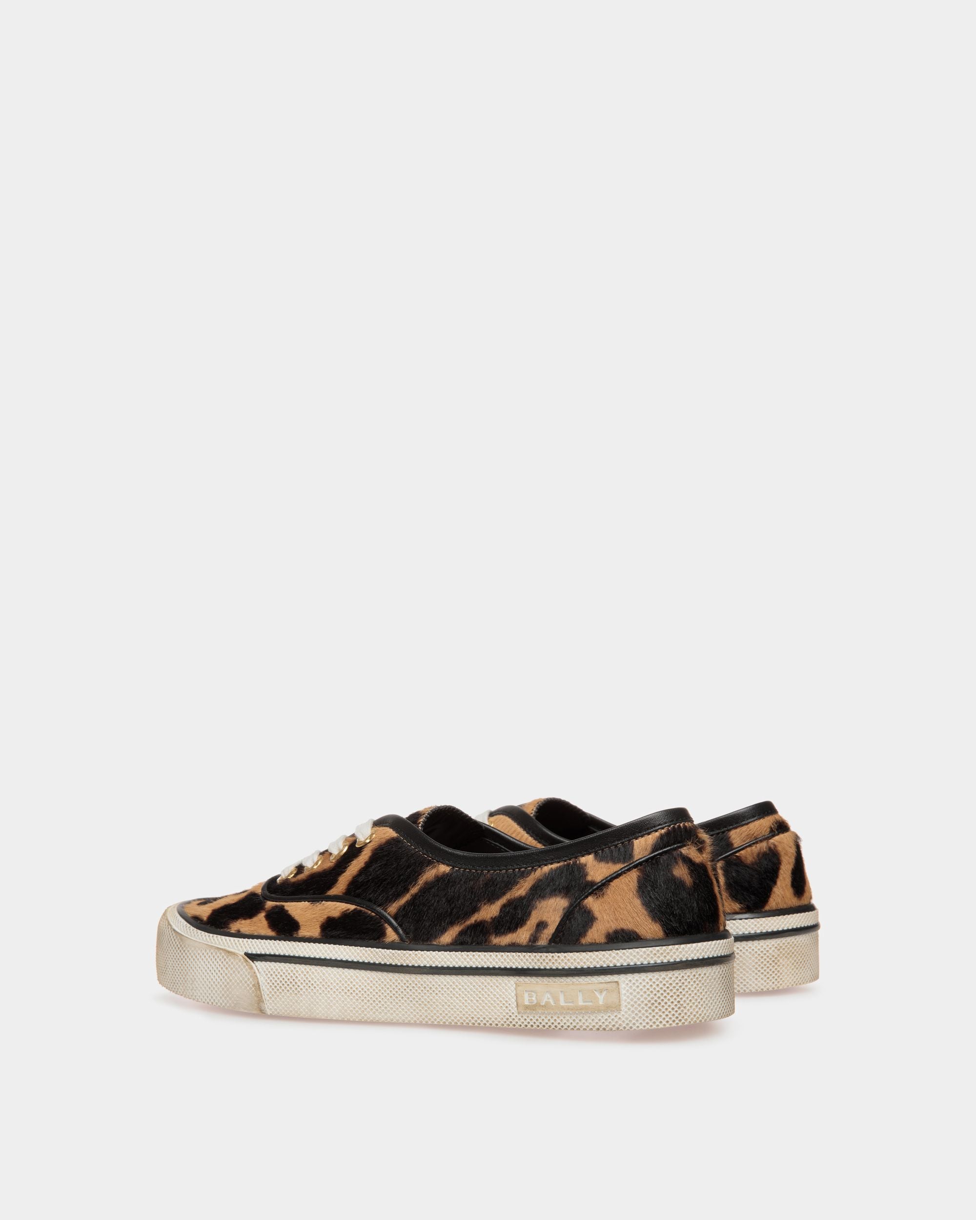 Lyder Sneaker Aus Braunem Kalbsleder Mit Fell - Damen - Bally - 04