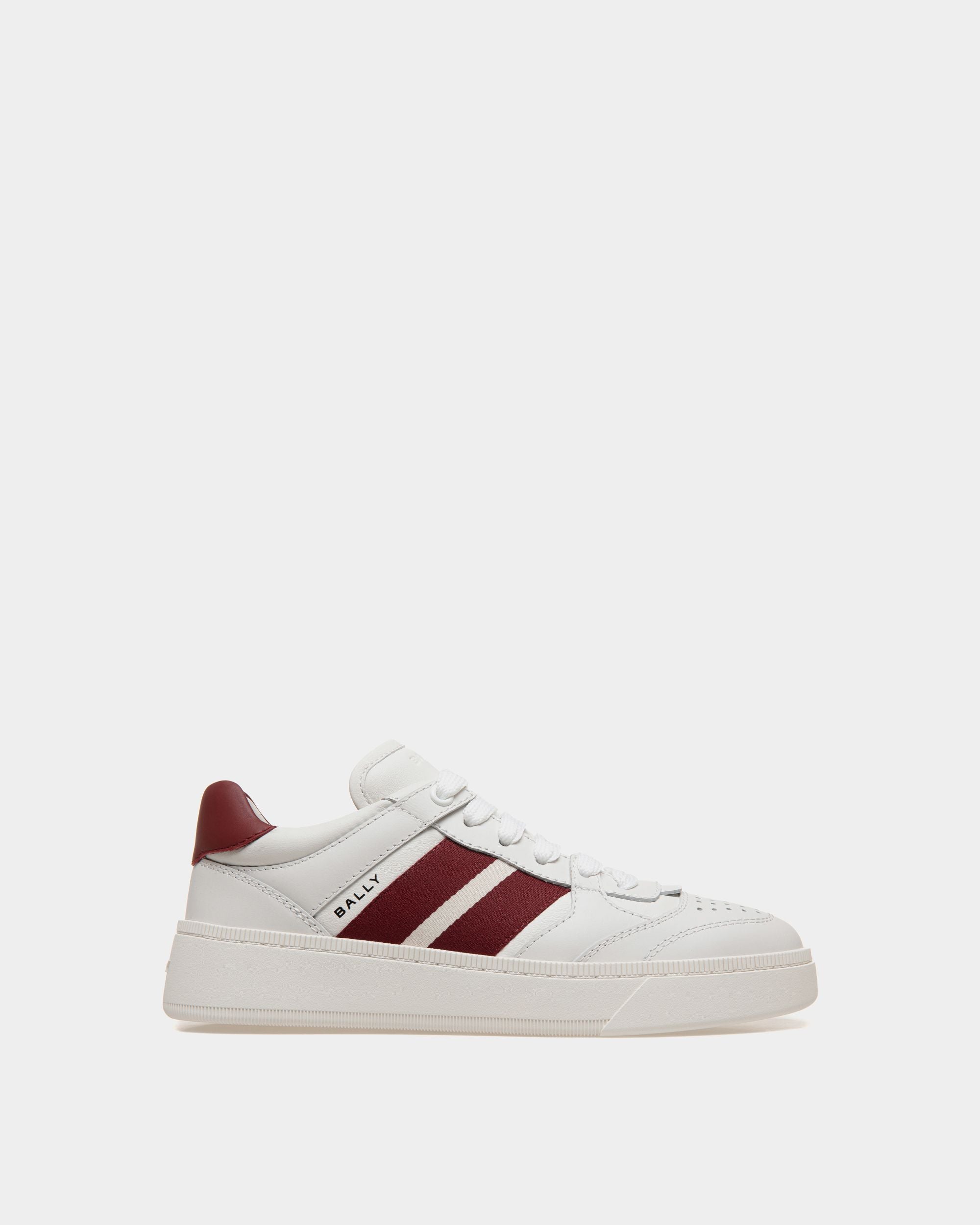 Sneaker Raise In Pelle Bianca - Donna - Bally - 01