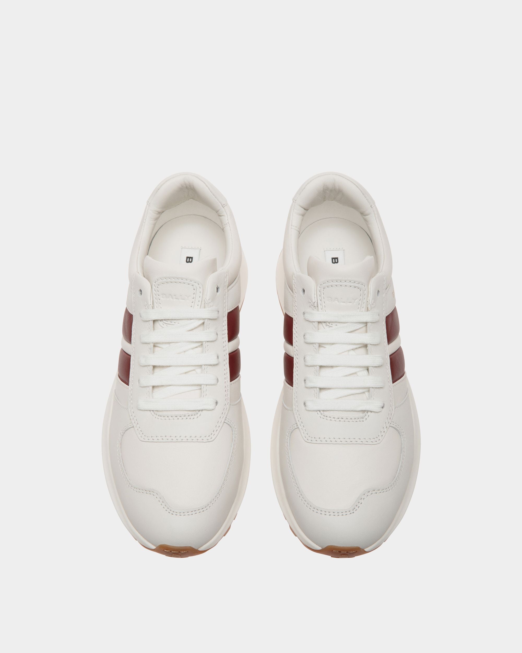 Outline Sneaker In White  Leather - Damen - Bally - 04