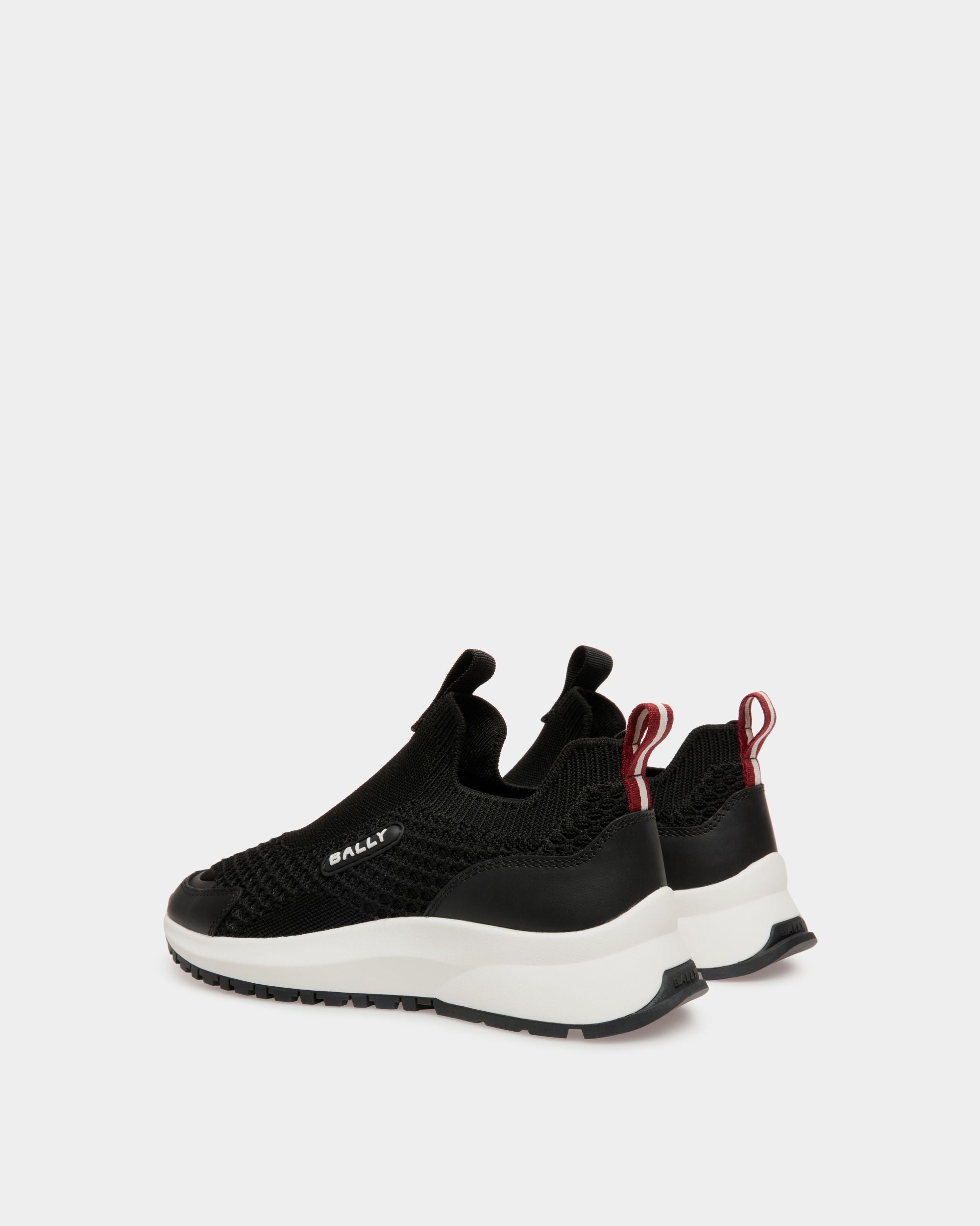 Outline Sneaker Aus Strickgewebe In Schwarz - Damen - Bally - 03