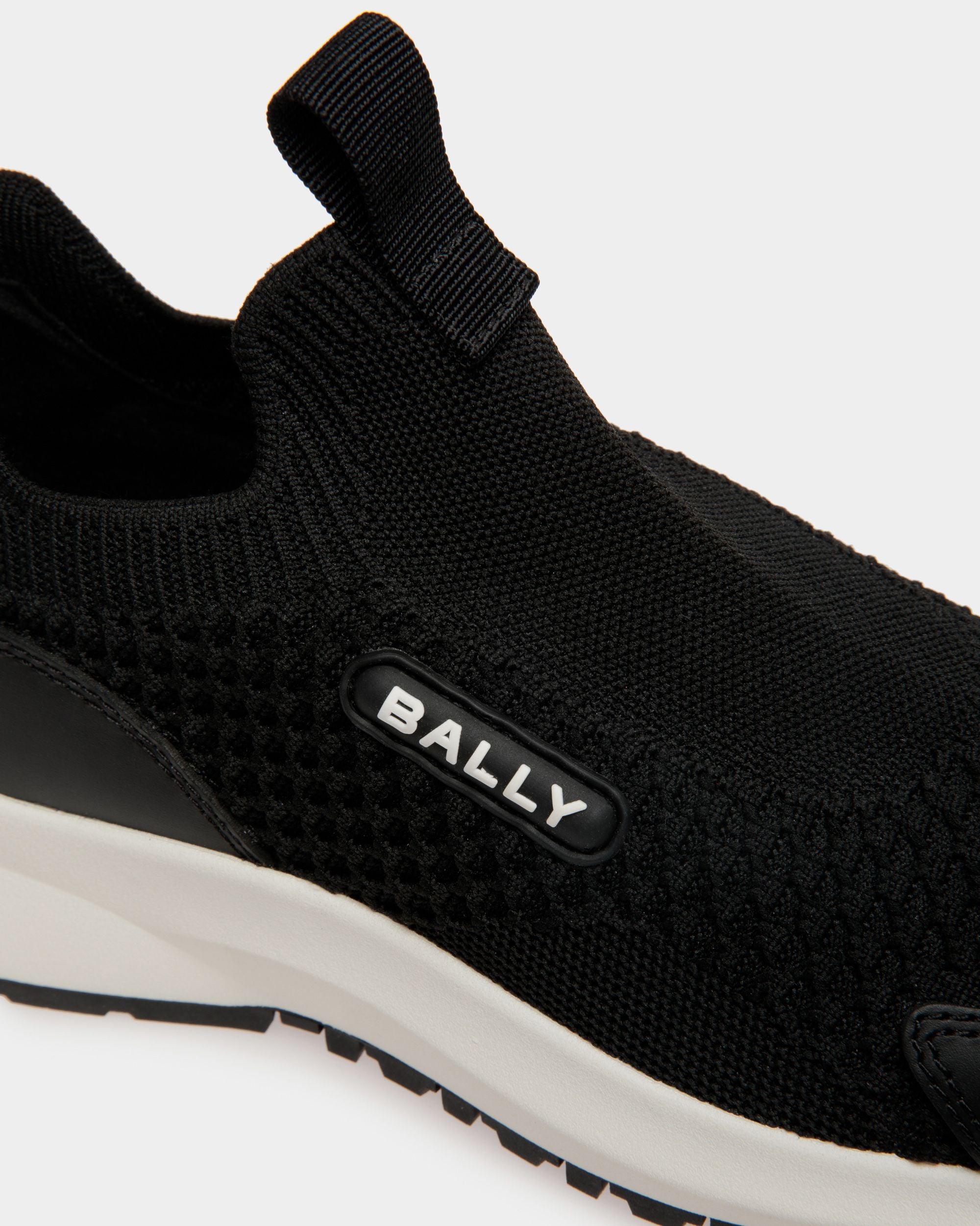 Outline Sneaker Aus Strickgewebe In Schwarz - Damen - Bally - 05