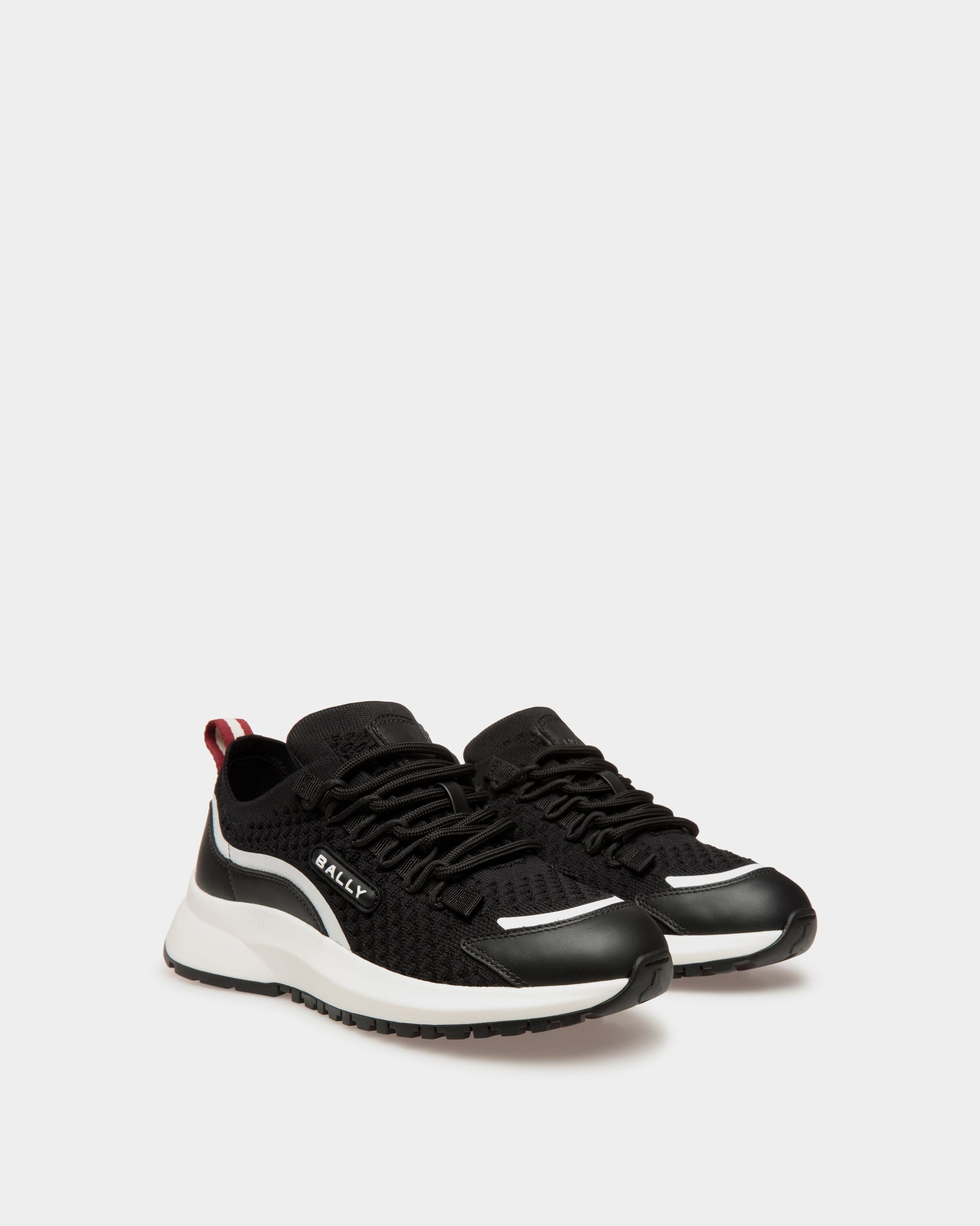 Outline Sneaker in Black Knit - Women's - Bally - 02