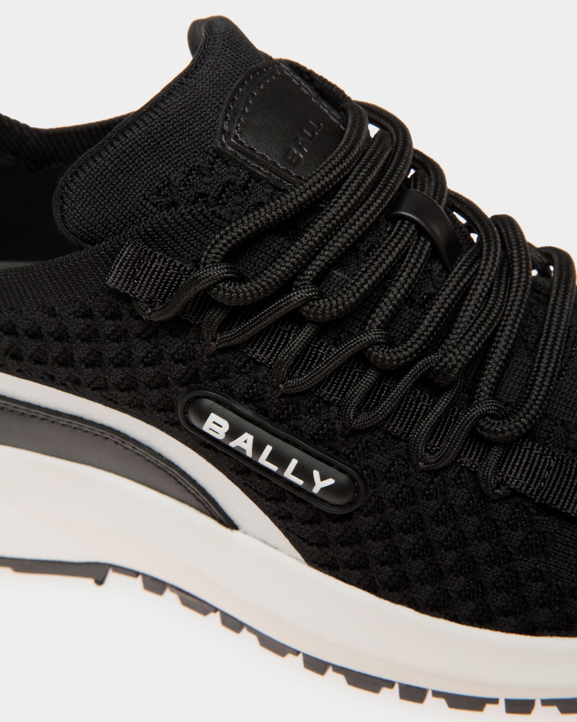 Outline Sneaker Aus Schwarzem Strickgewebe - Damen - Bally - 03