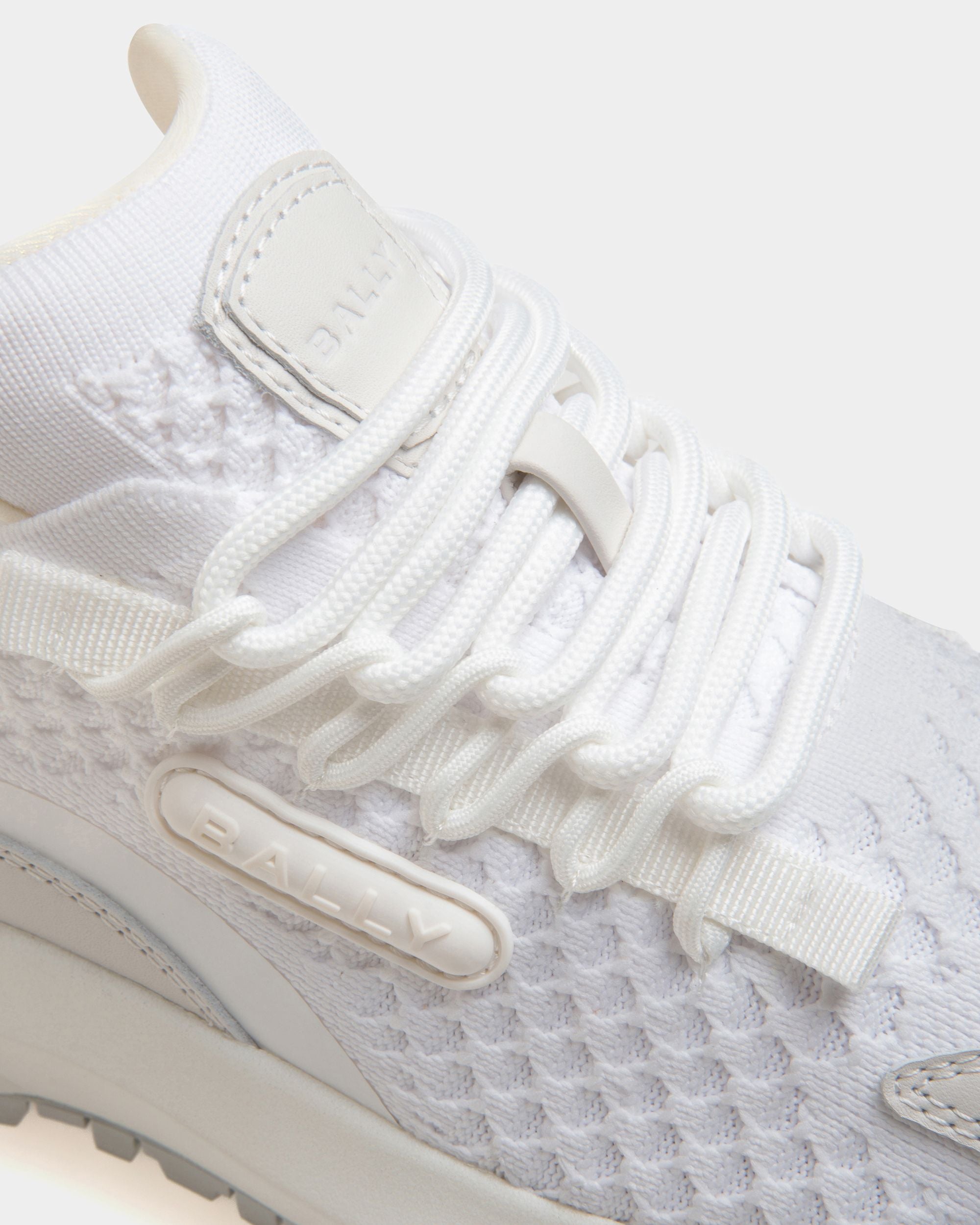 Sneaker Outline En Maille Blanche - Femme - Bally - 05