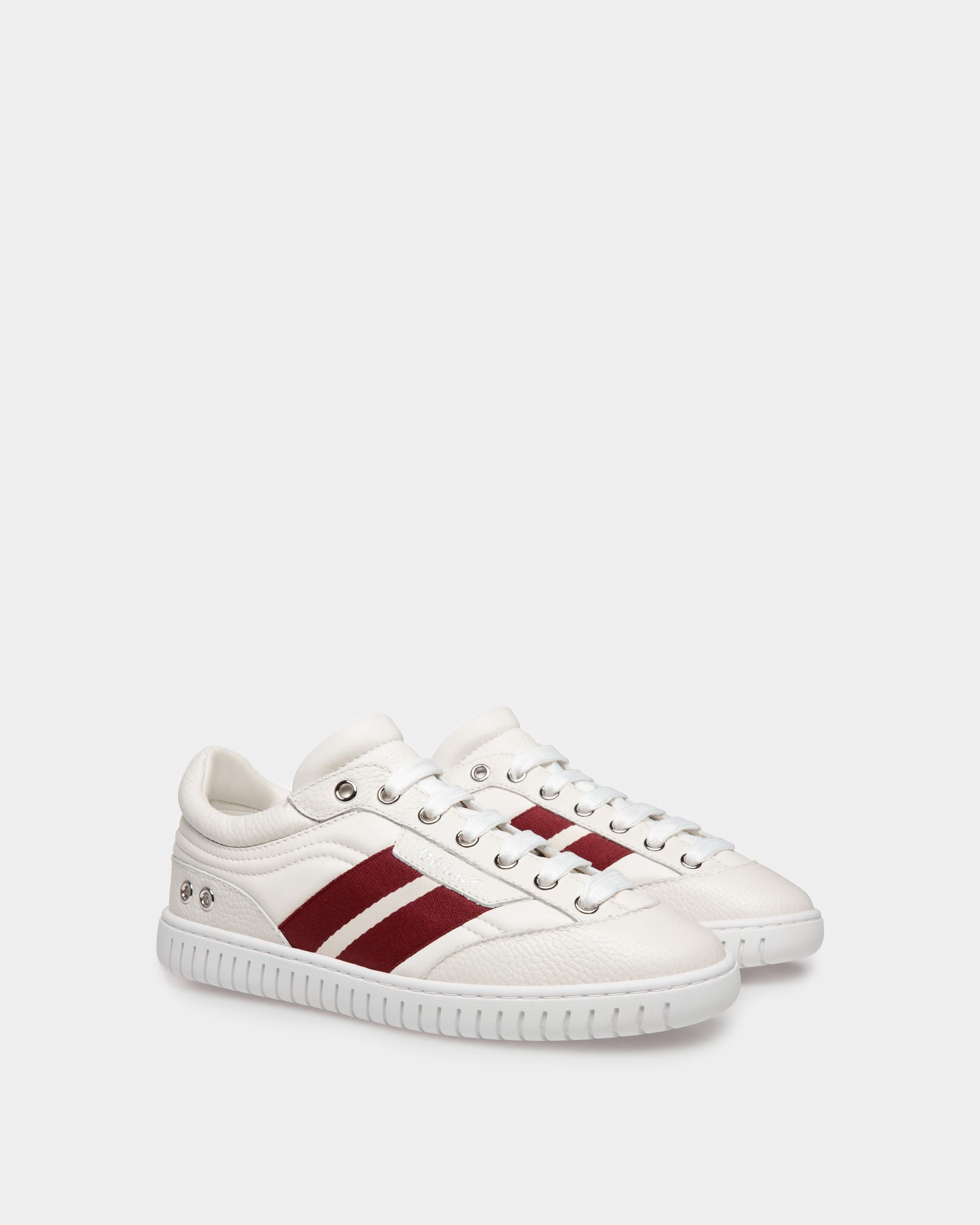 Player Sneaker Aus Leder In Weiß - Damen - Bally - 02