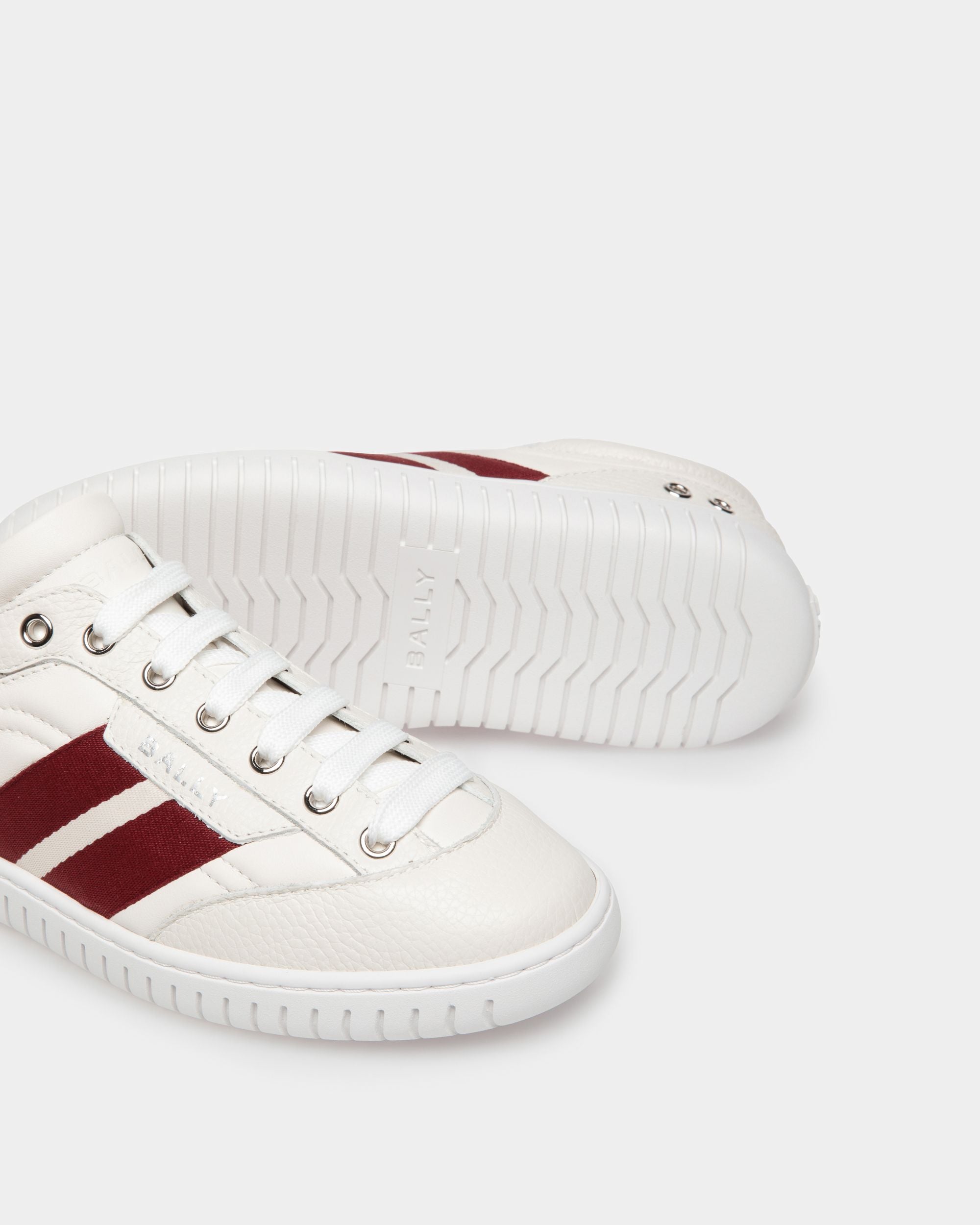 Player Sneaker Aus Leder In Weiß - Damen - Bally - 04