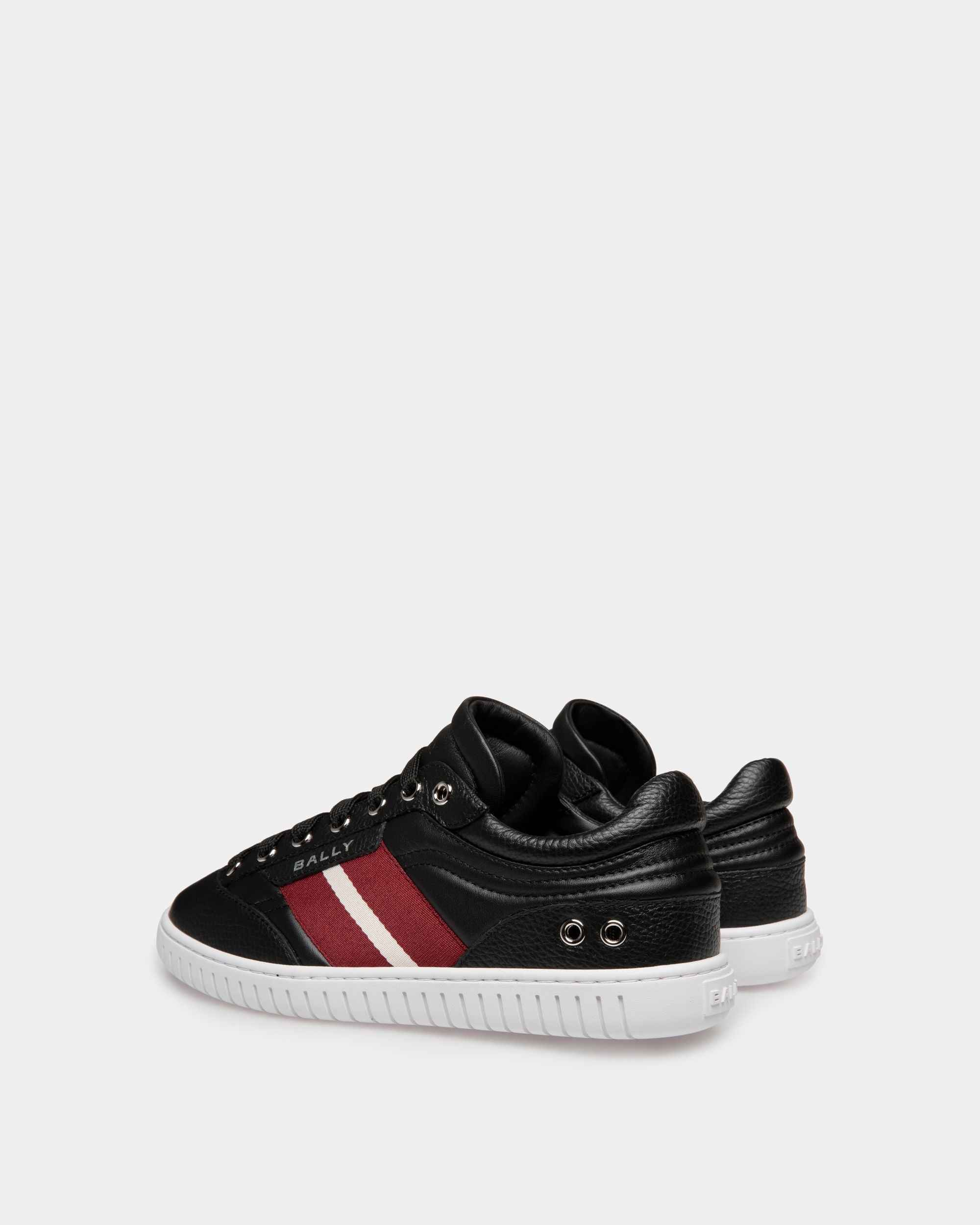 Player Sneaker In Black Leather - Women's - Bally - 03