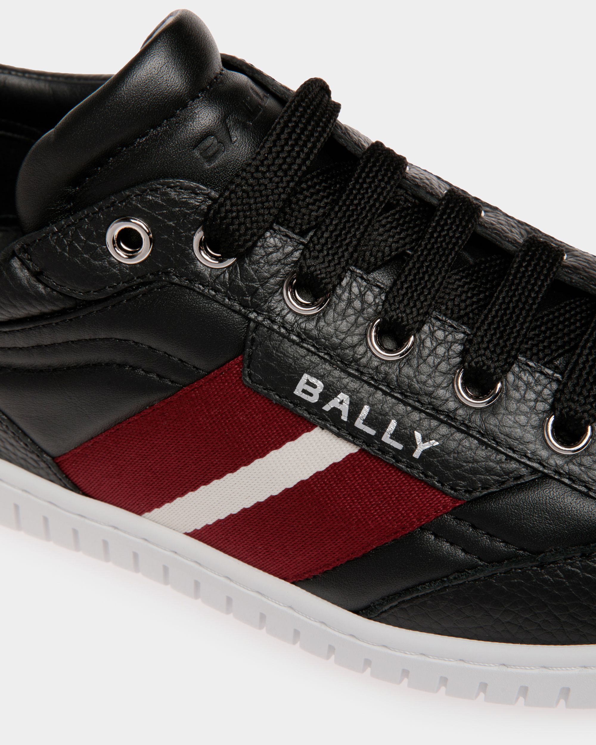 Player Sneaker In Black Leather - Women's - Bally - 05