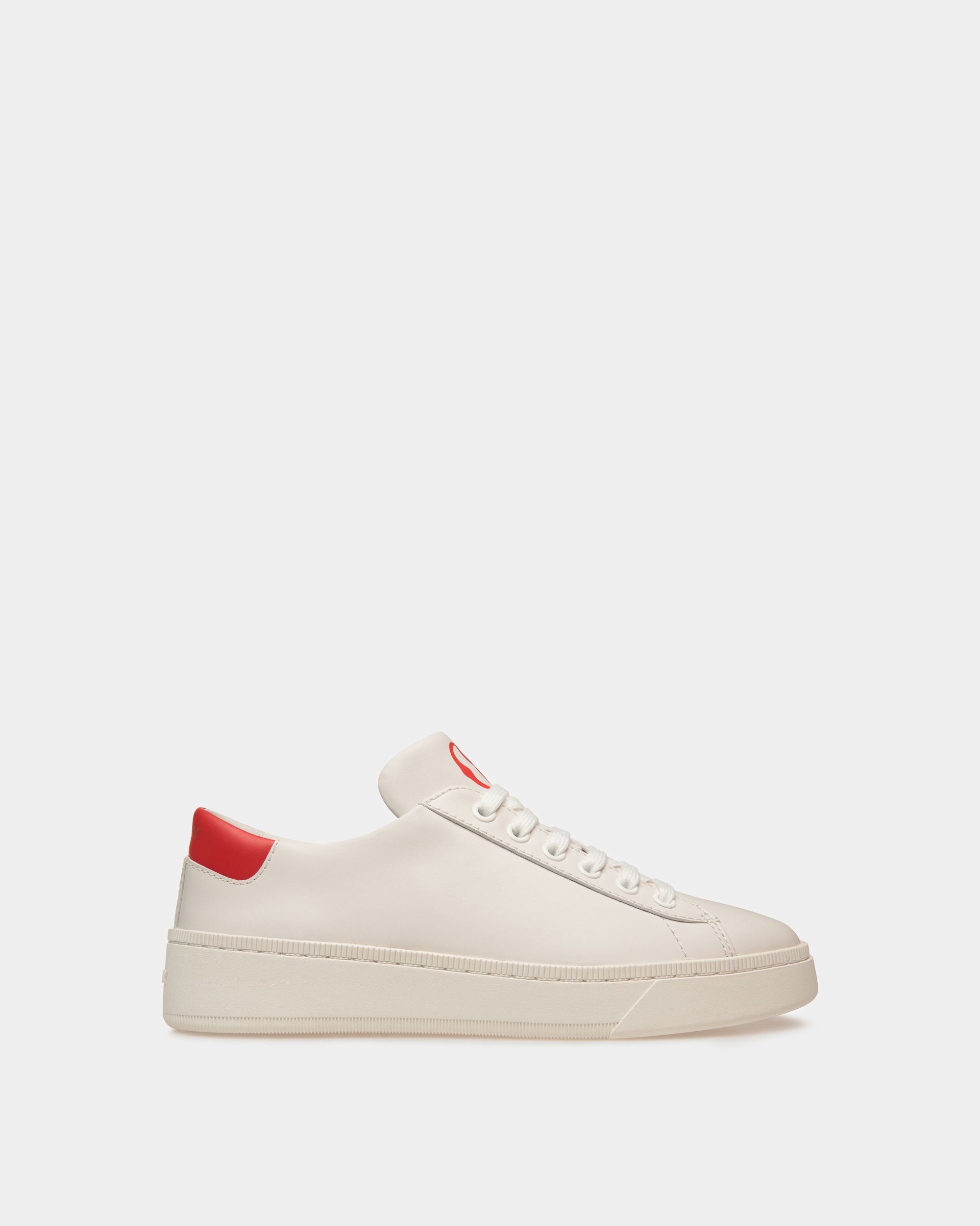 Sneaker Raise En Cuir Blanc - Femme - Bally - 01