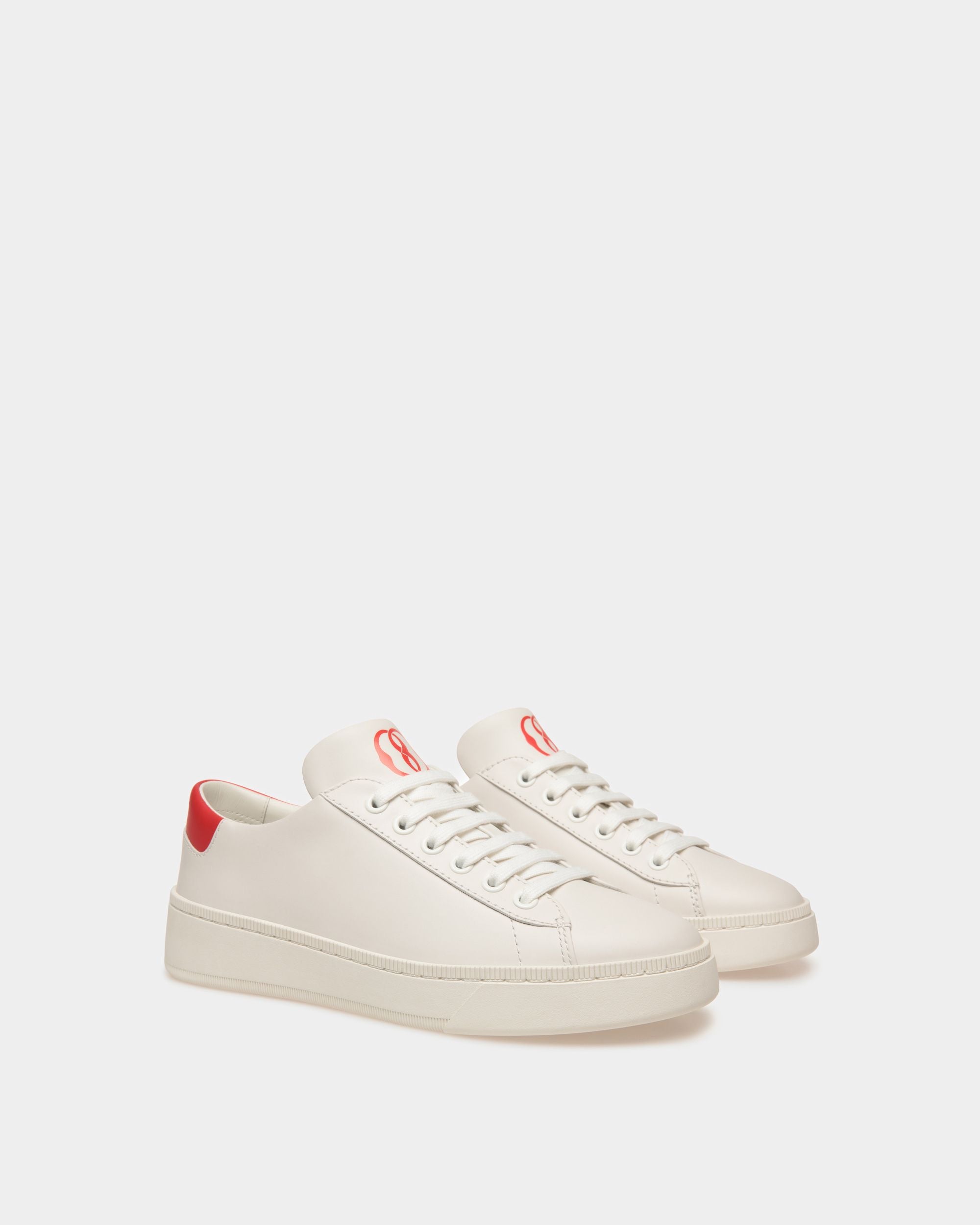 Sneaker Raise En Cuir Blanc - Femme - Bally - 03