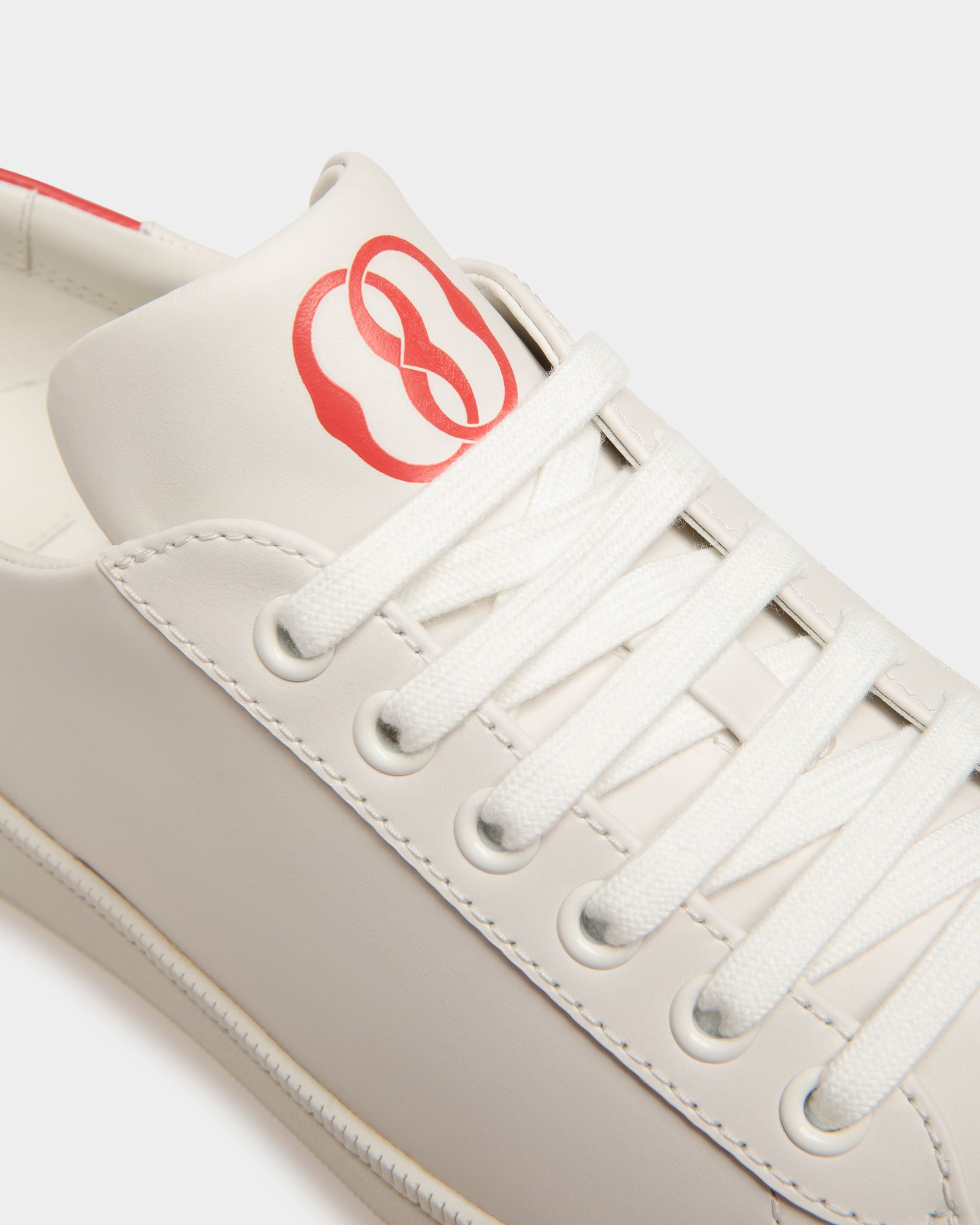 Sneaker Raise En Cuir Blanc - Femme - Bally - 05