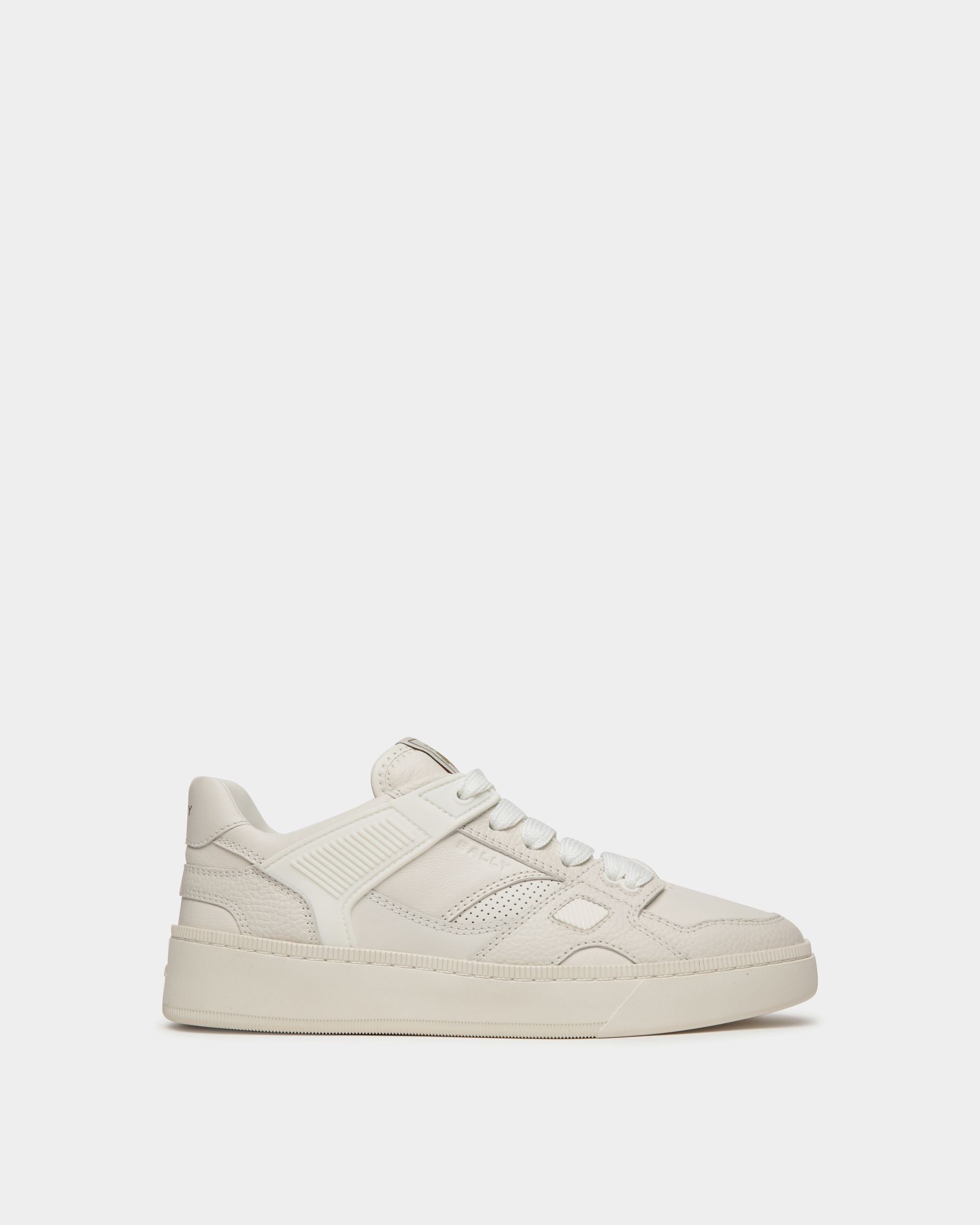 Sneaker Raise En Cuir Blanc - Femme - Bally - 01