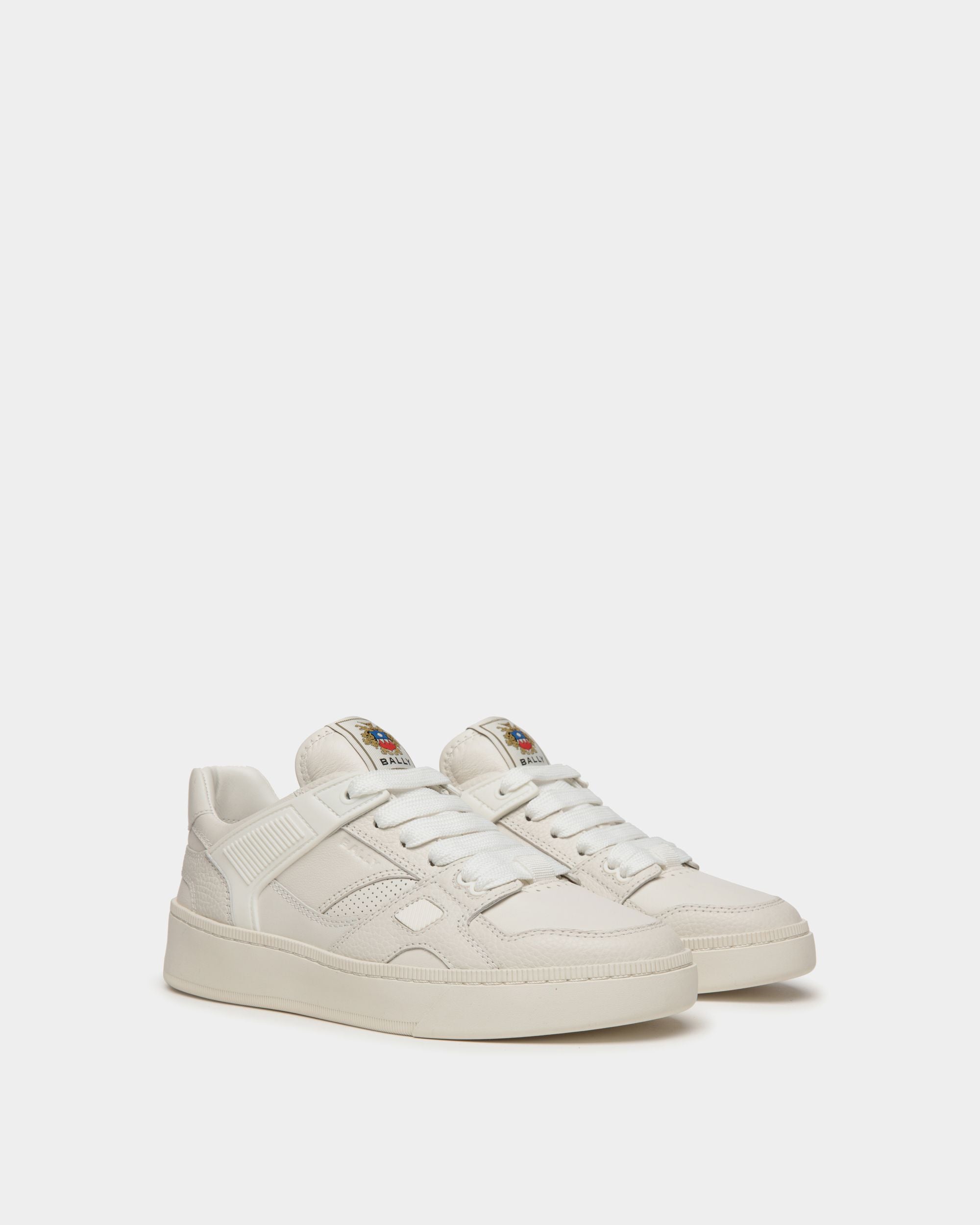 Sneaker Raise En Cuir Blanc - Femme - Bally - 02