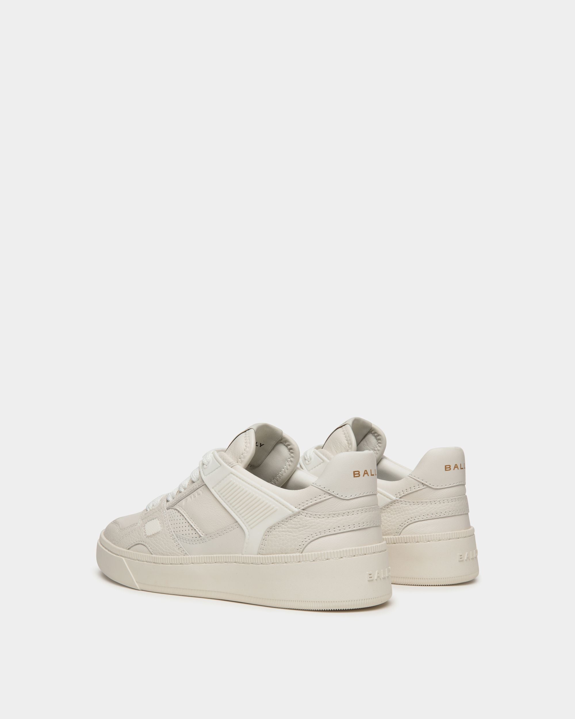Sneaker Raise En Cuir Blanc - Femme - Bally - 03