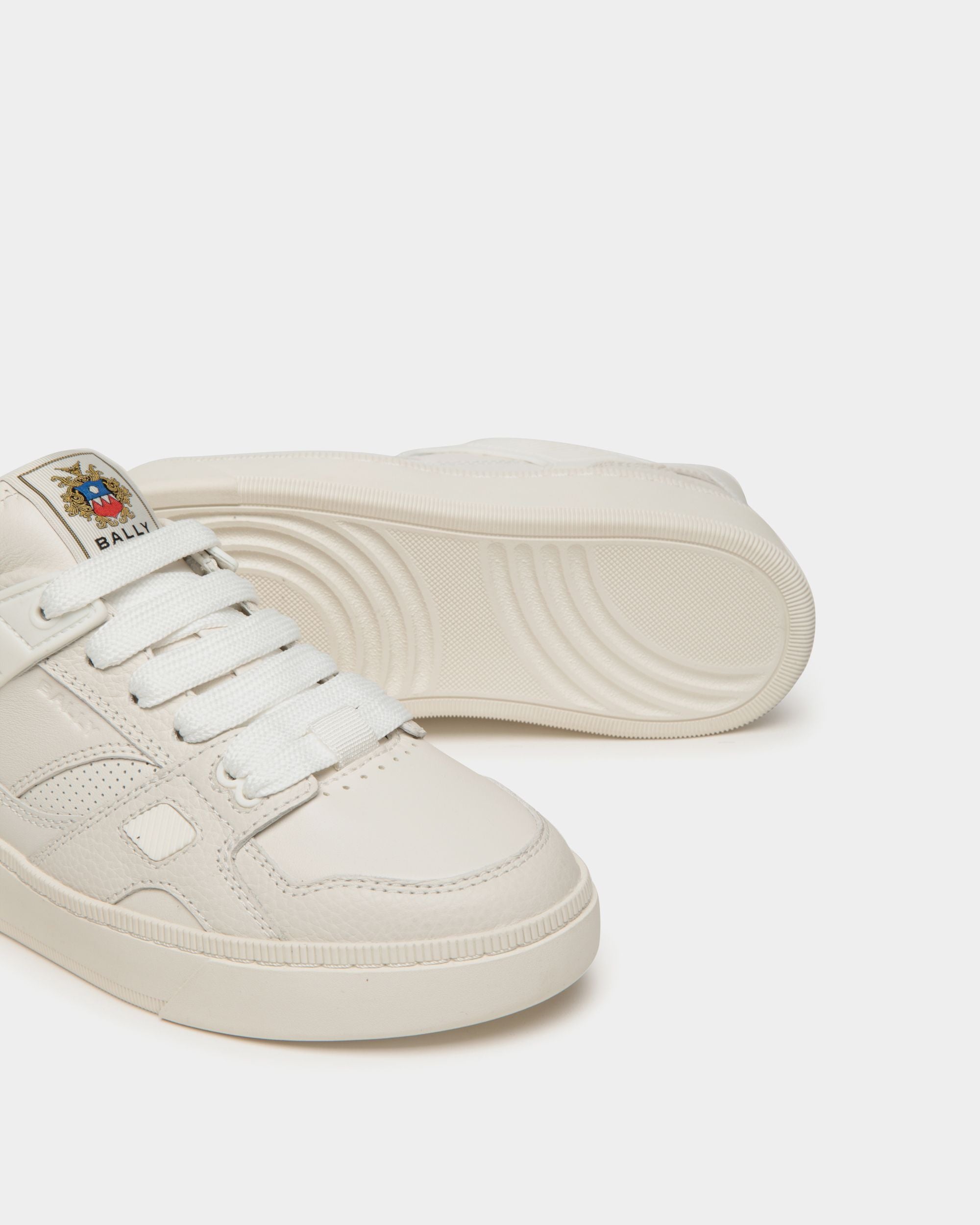 Sneaker Raise En Cuir Blanc - Femme - Bally - 04