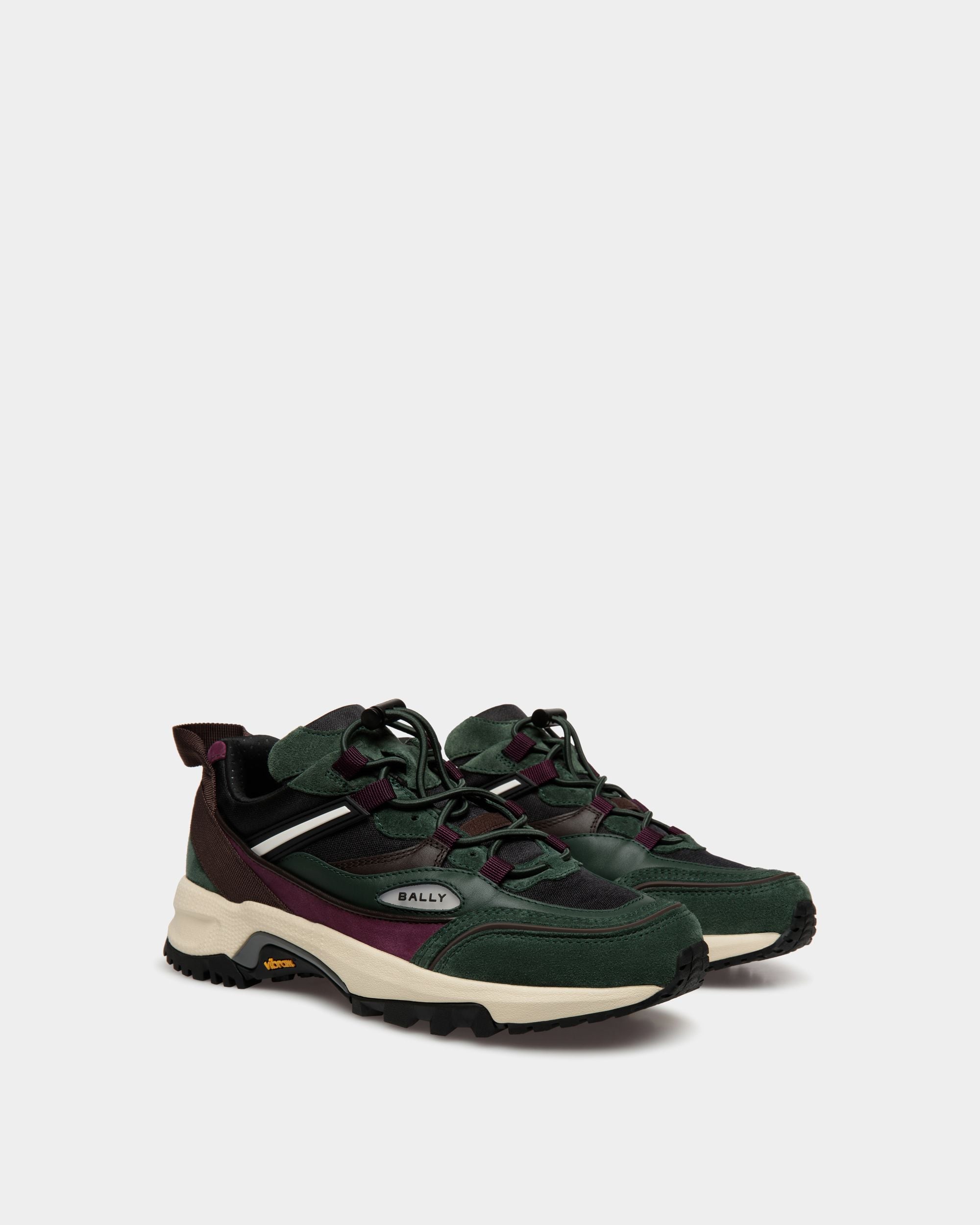 Faster Sneaker Aus Nylon In Bottle Green - Damen - Bally - 02