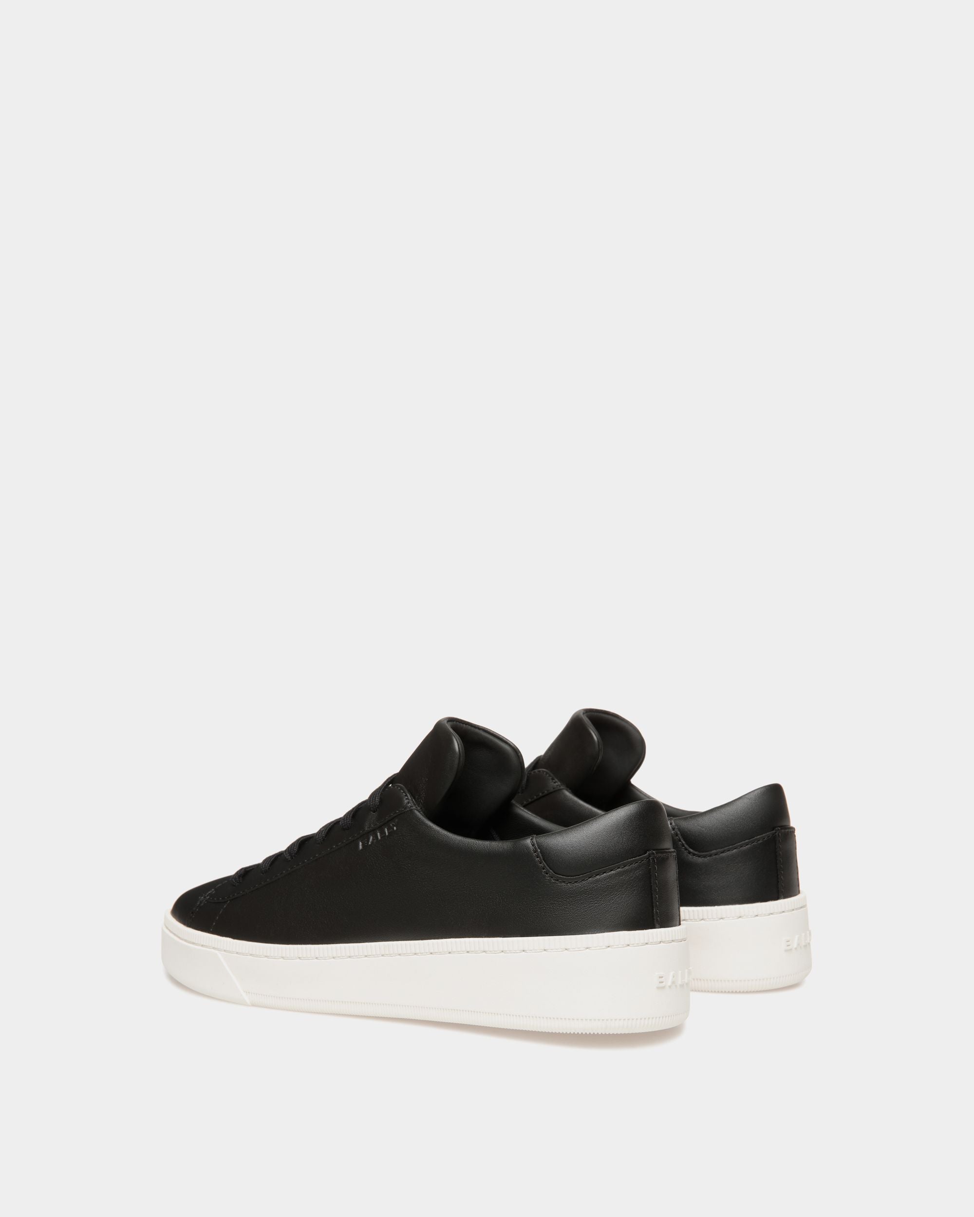Sneaker Raise In Pelle Nera - Donna - Bally - 03