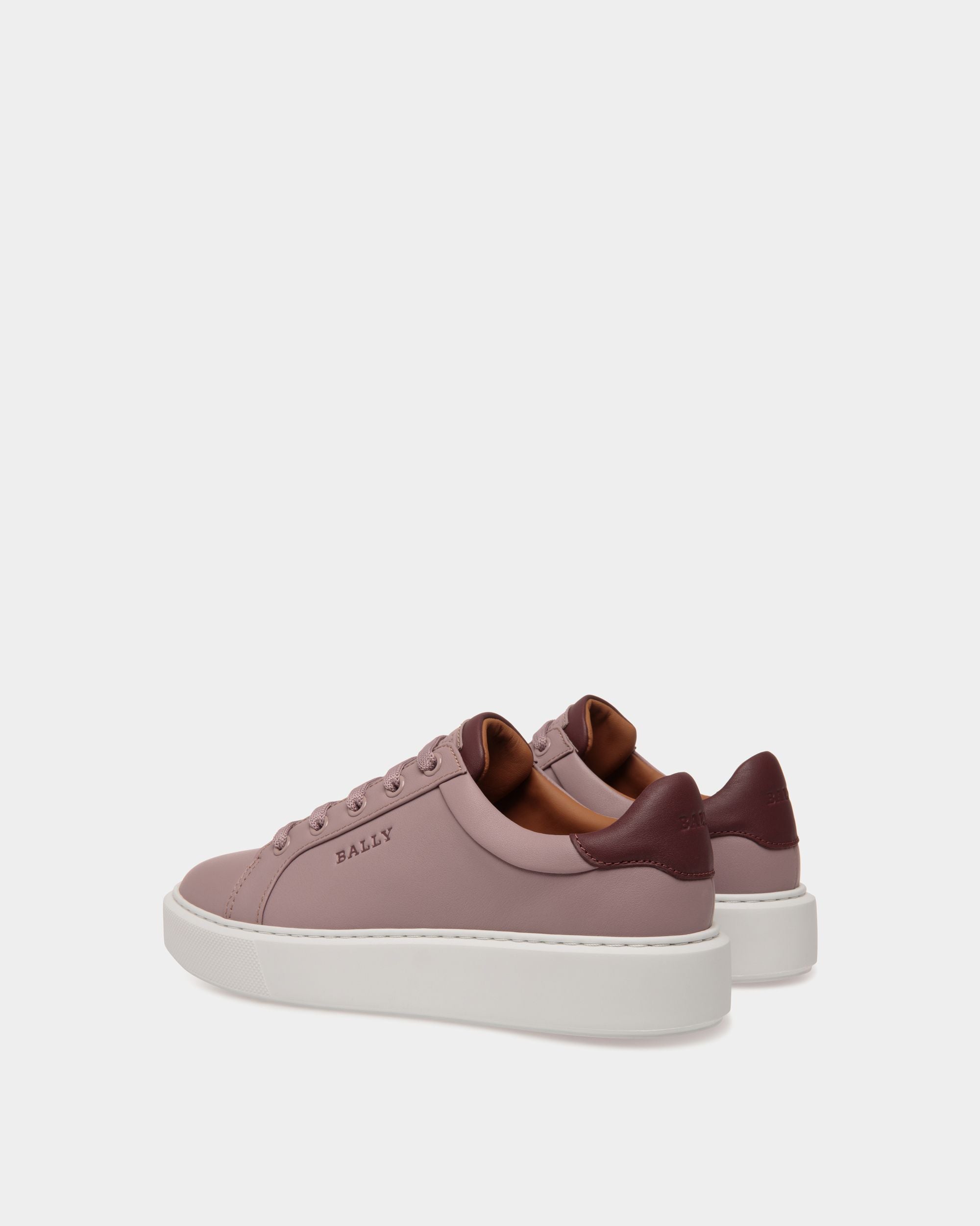 Sneaker in Pink Leather - Women's - Bally - 03