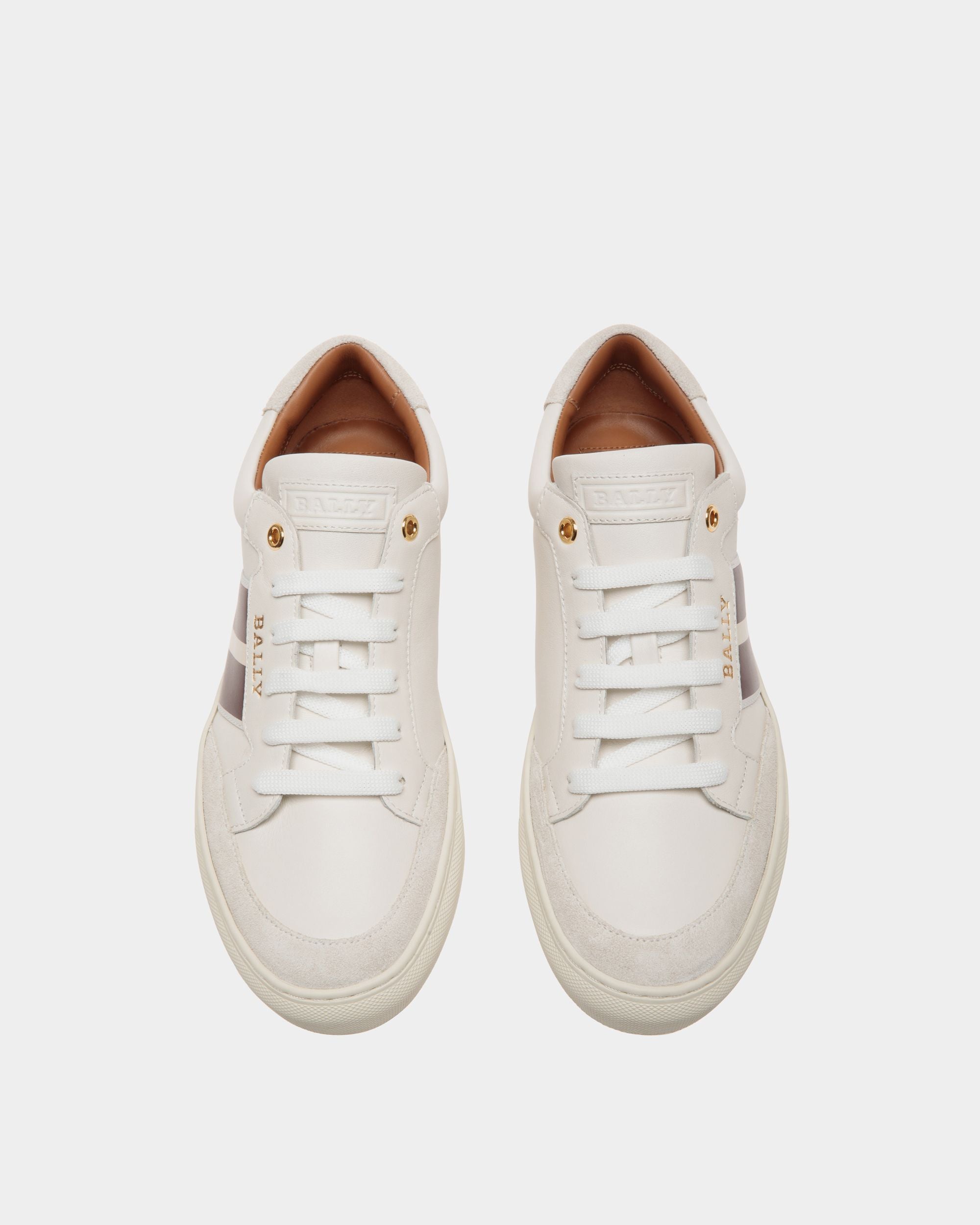 Sneaker In White  Leather - Femme - Bally - 04