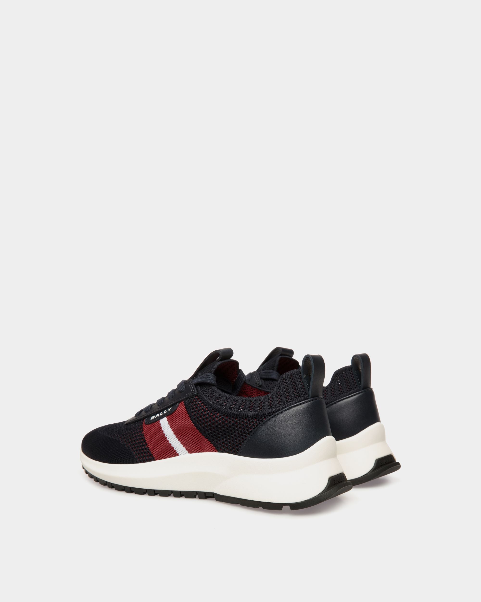 Outline Sneaker in Navy Blue Knit - Women's - Bally - 04