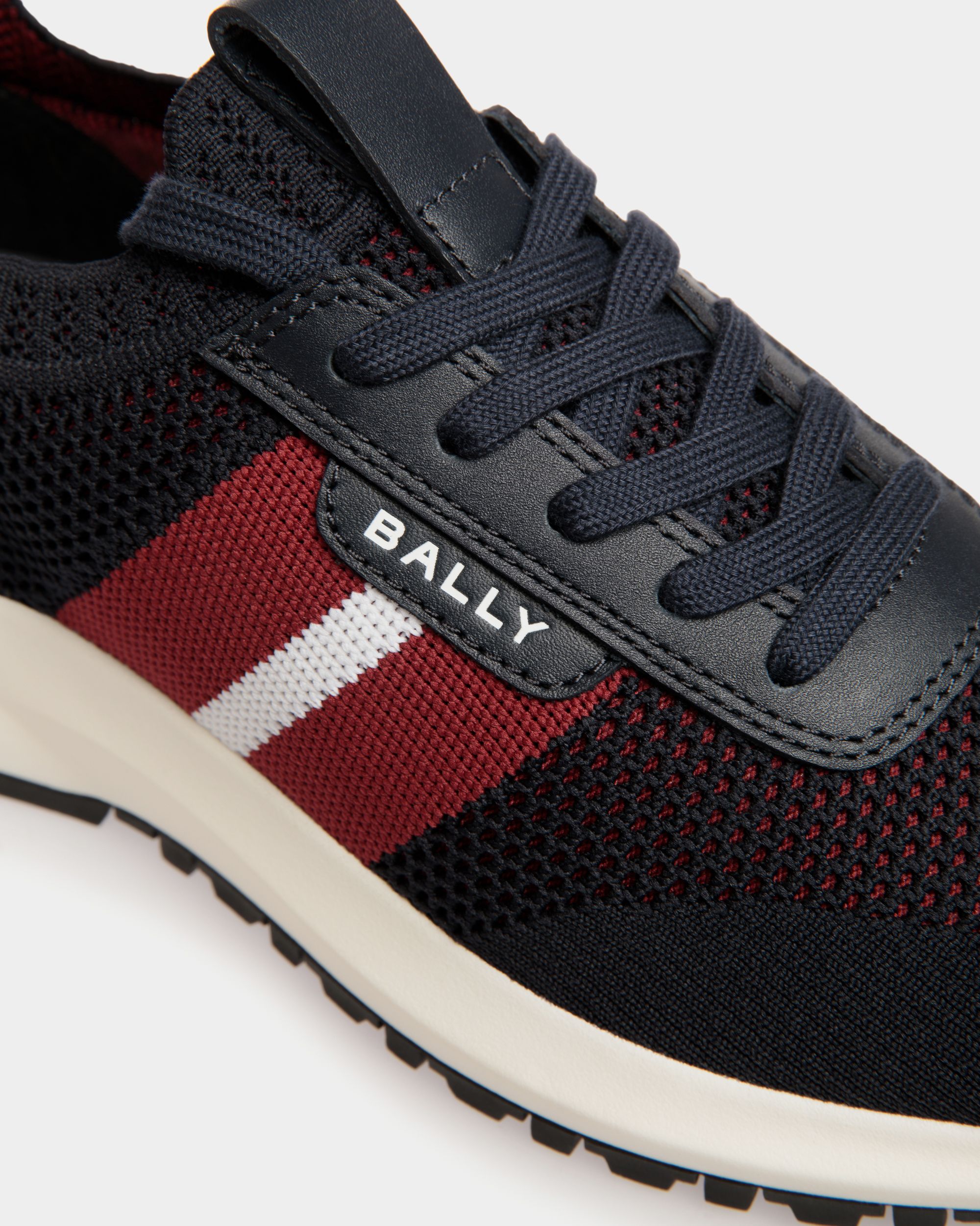 Outline Sneaker in Navy Blue Knit - Women's - Bally - 06