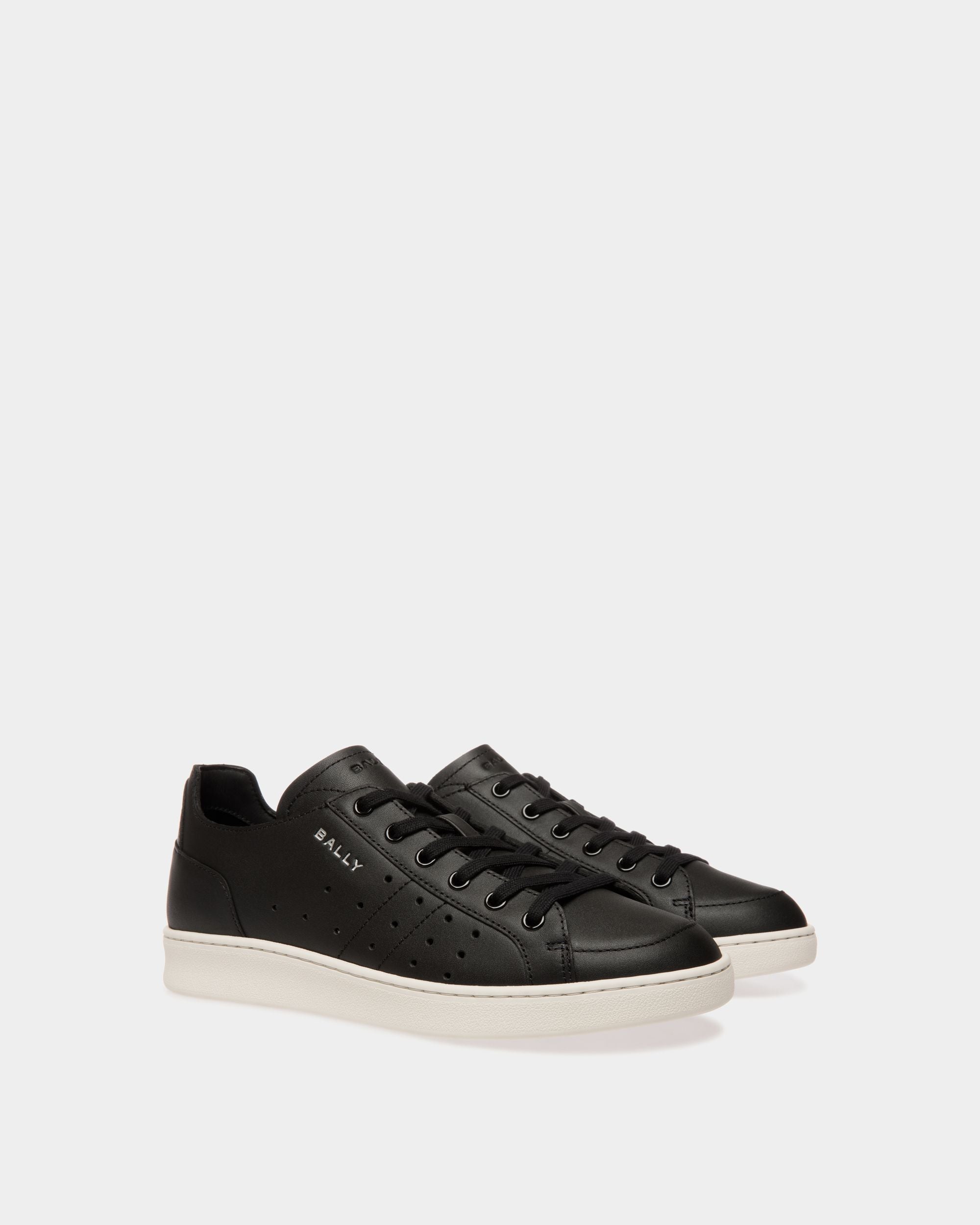 Sneaker Tennis In Pelle Nera - Donna - Bally - 03