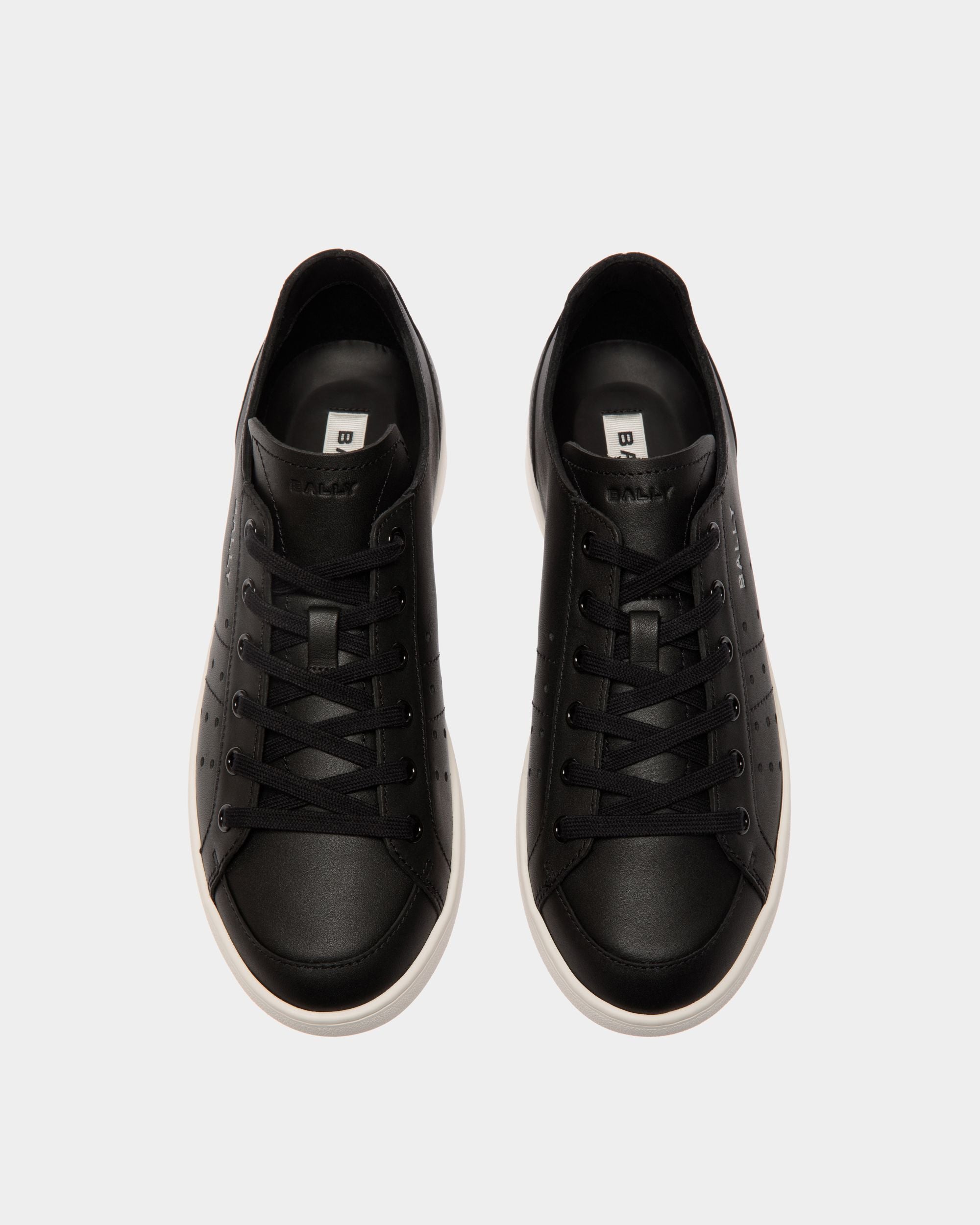 Sneakers Tennis Aus Leder In Schwarz - Damen - Bally - 04