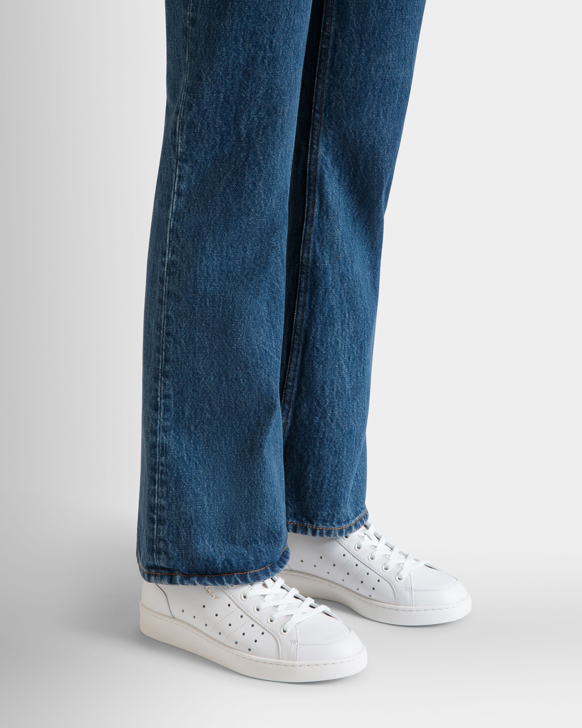 Sneakers Tennis Aus Leder In Weiß - Damen - Bally - 02