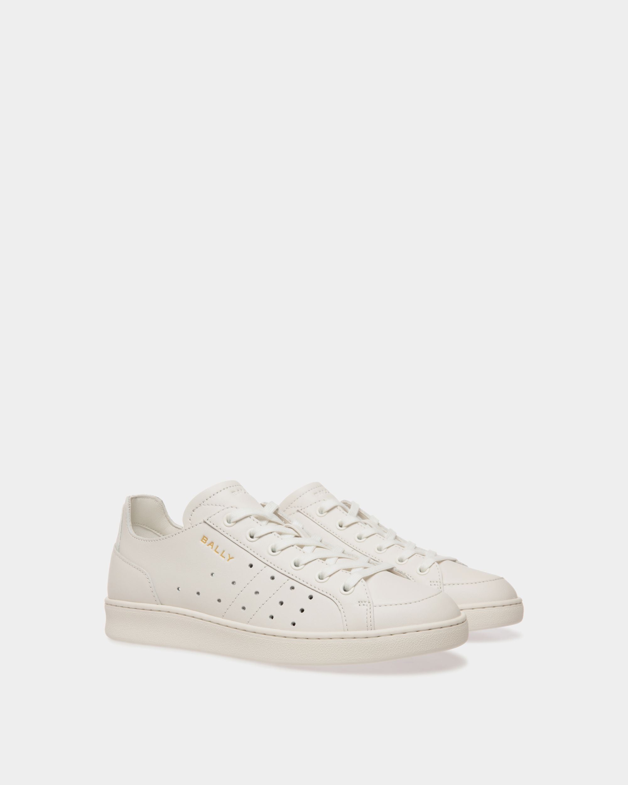 Sneakers Tennis Aus Leder In Weiß - Damen - Bally - 03