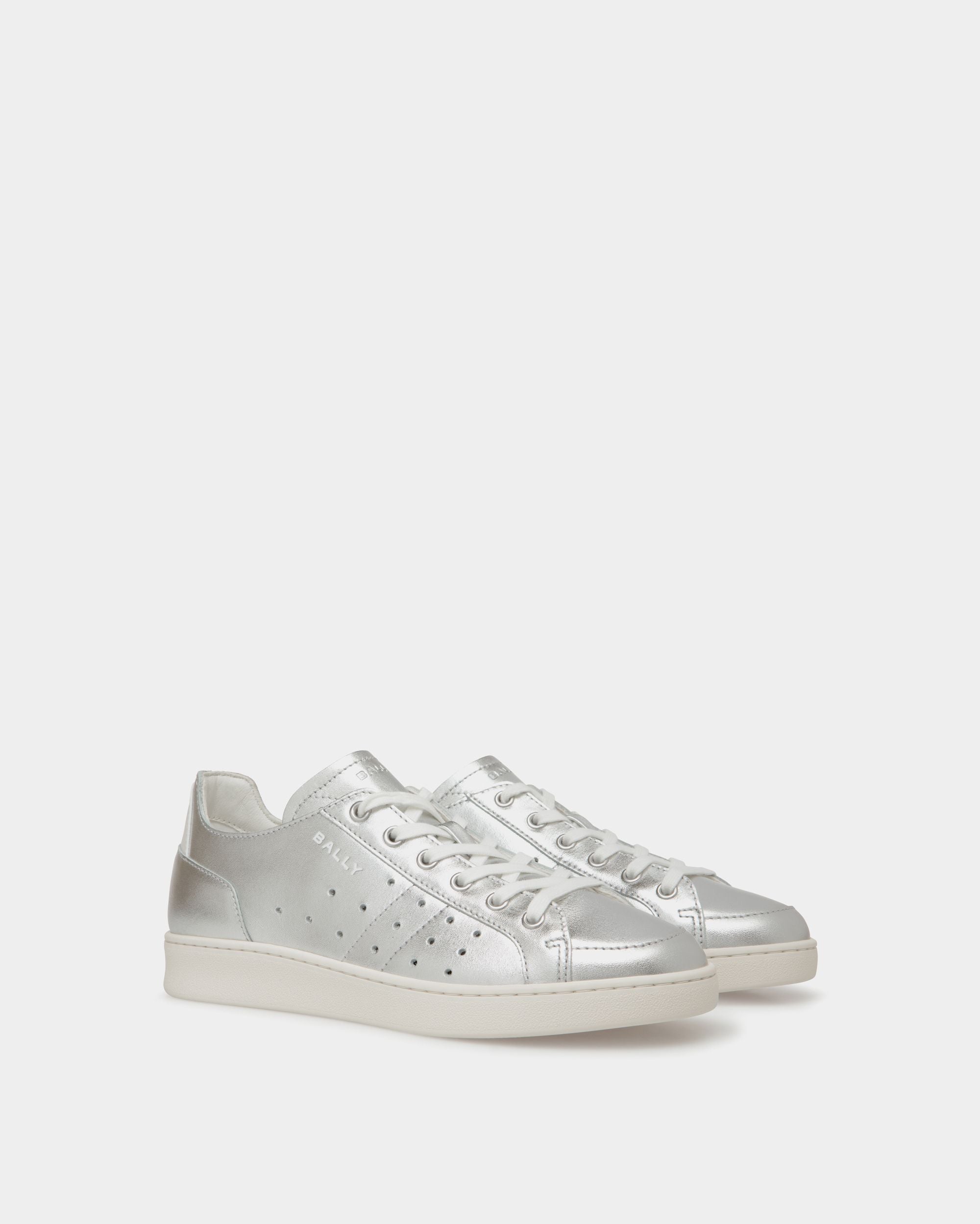 Tennis Sneaker In White Leather - Femme - Bally - 02