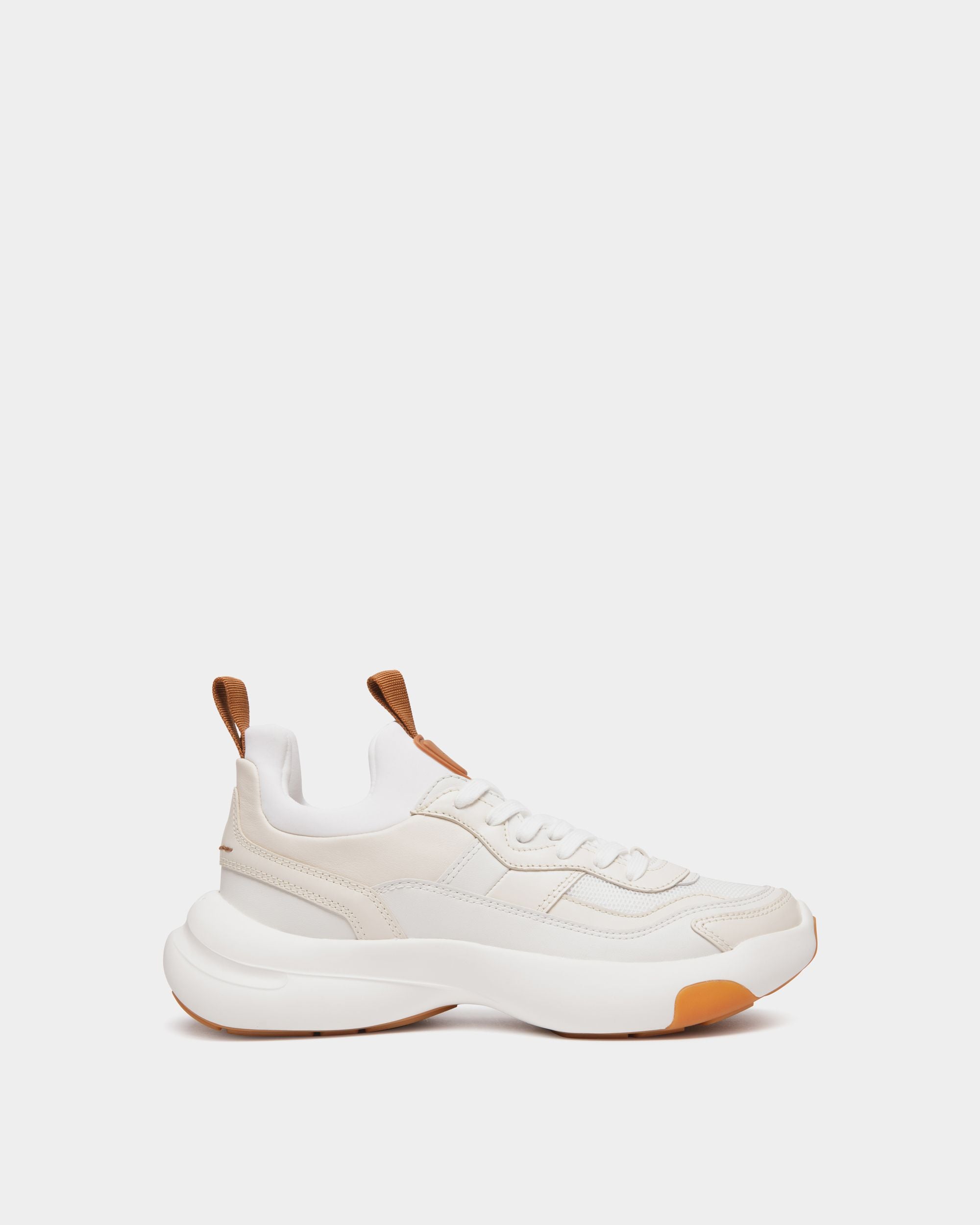 Dune Sneaker in White Leather - Women's - Bally - 01