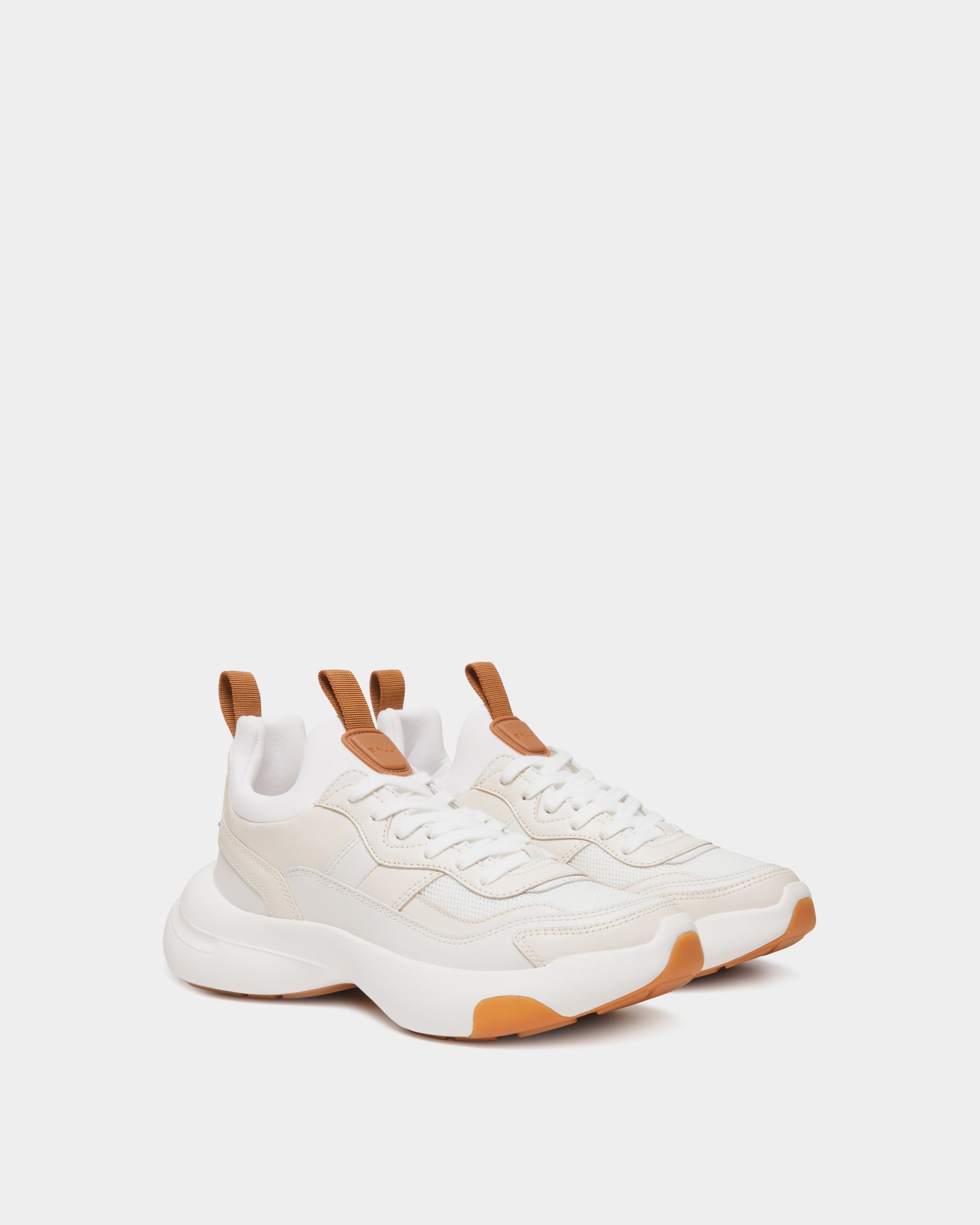 Dune Sneaker in White Leather - Women's - Bally - 03
