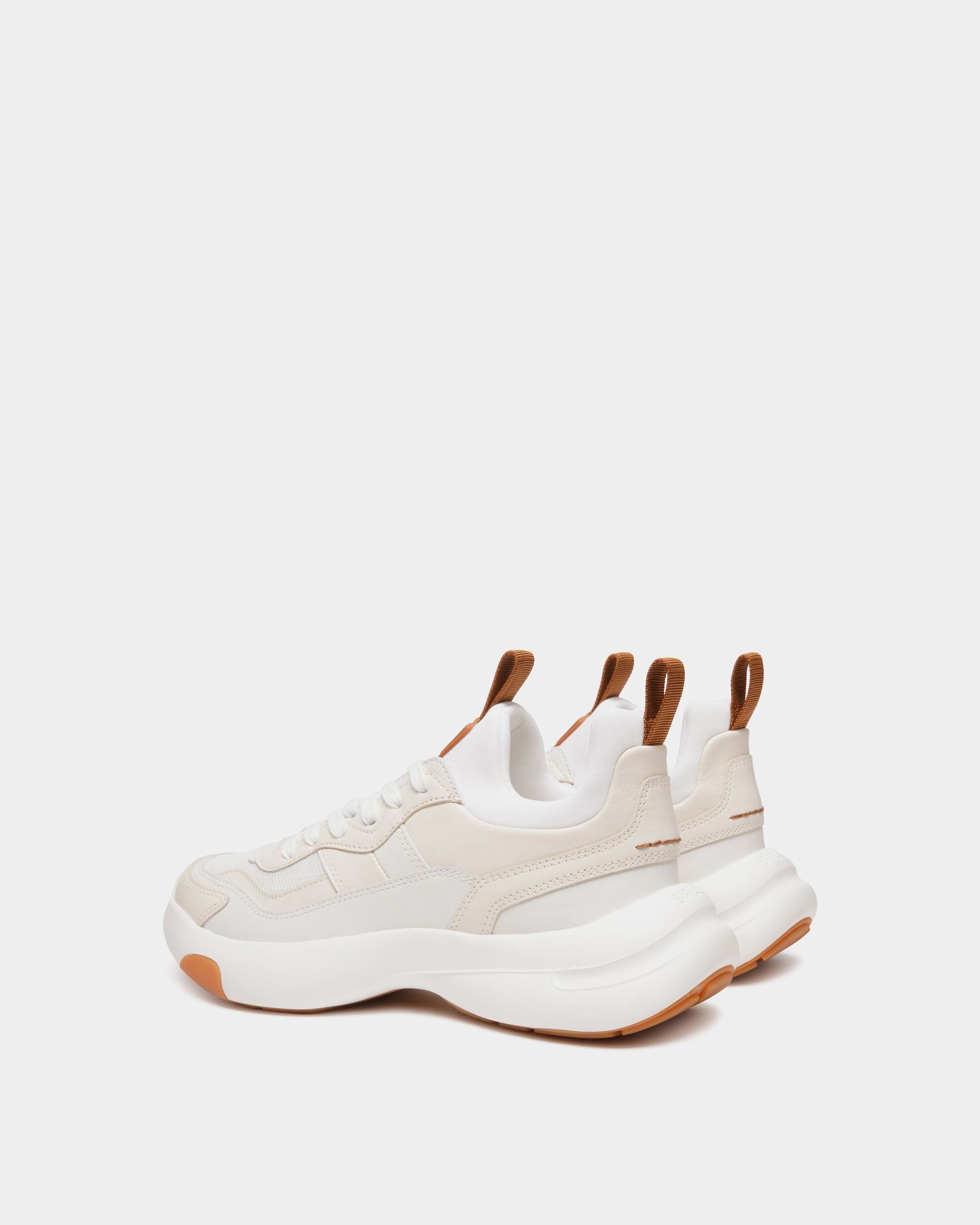 Dune Sneaker in White Leather - Women's - Bally - 04