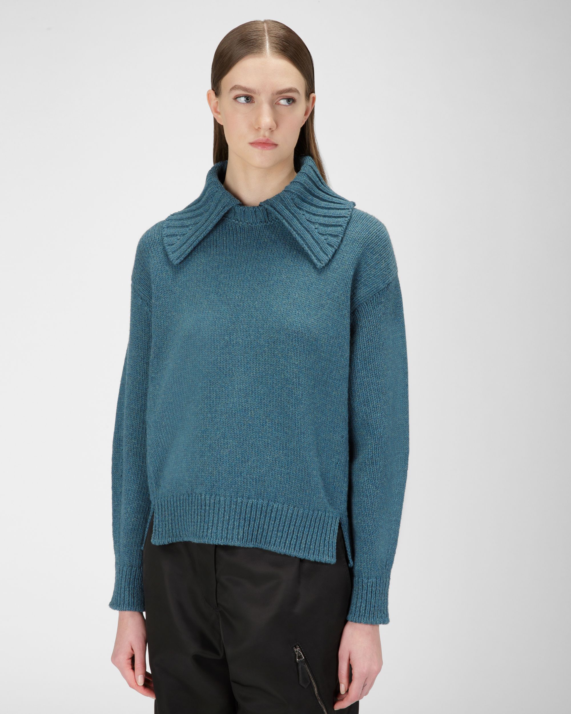 Damenpullover Aus Wolle In Grün - Damen - Bally - 01
