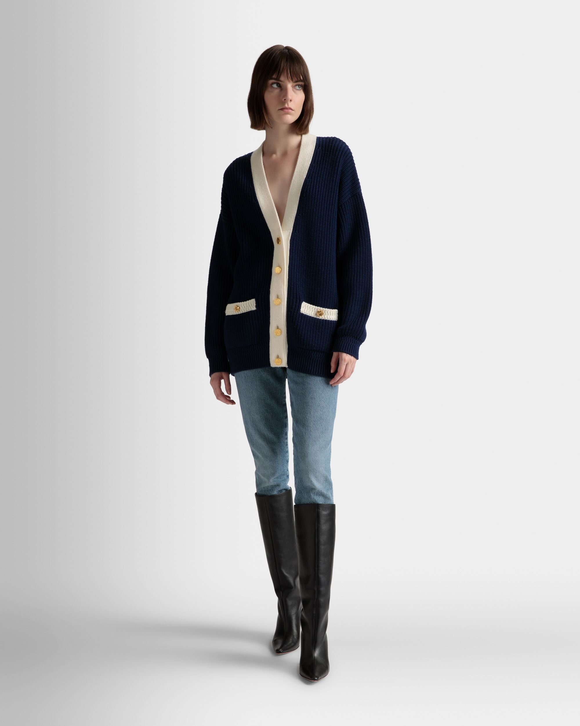 Cardigan Encolure En V - Femme - Bally - 02