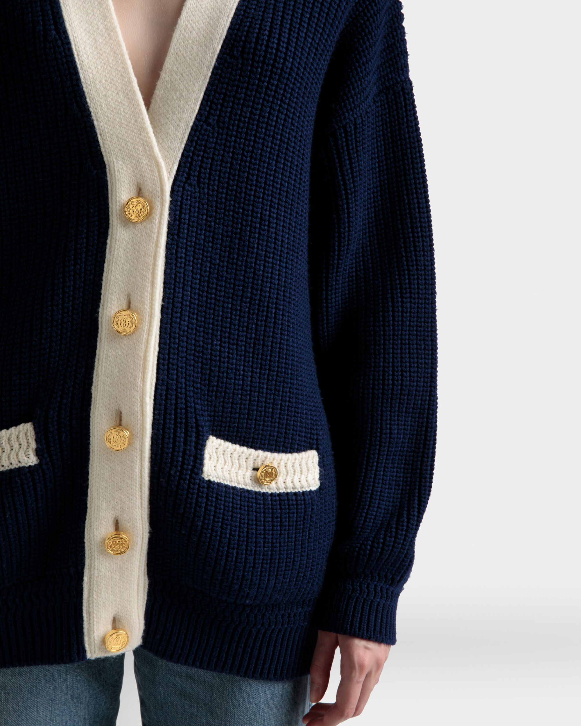 Cardigan Encolure En V - Femme - Bally - 04