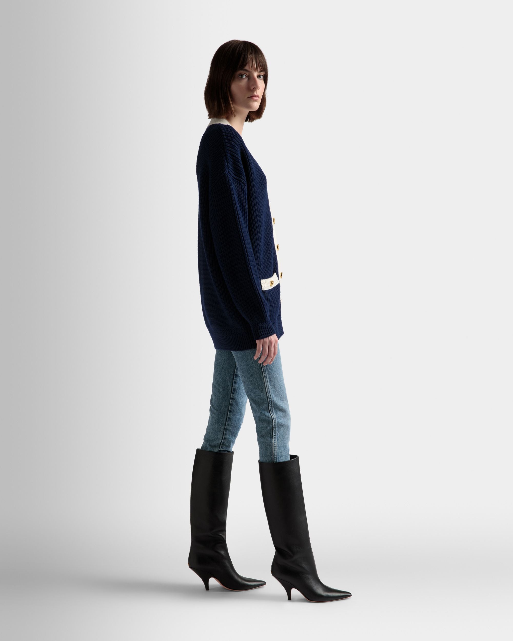 Cardigan Encolure En V - Femme - Bally - 05