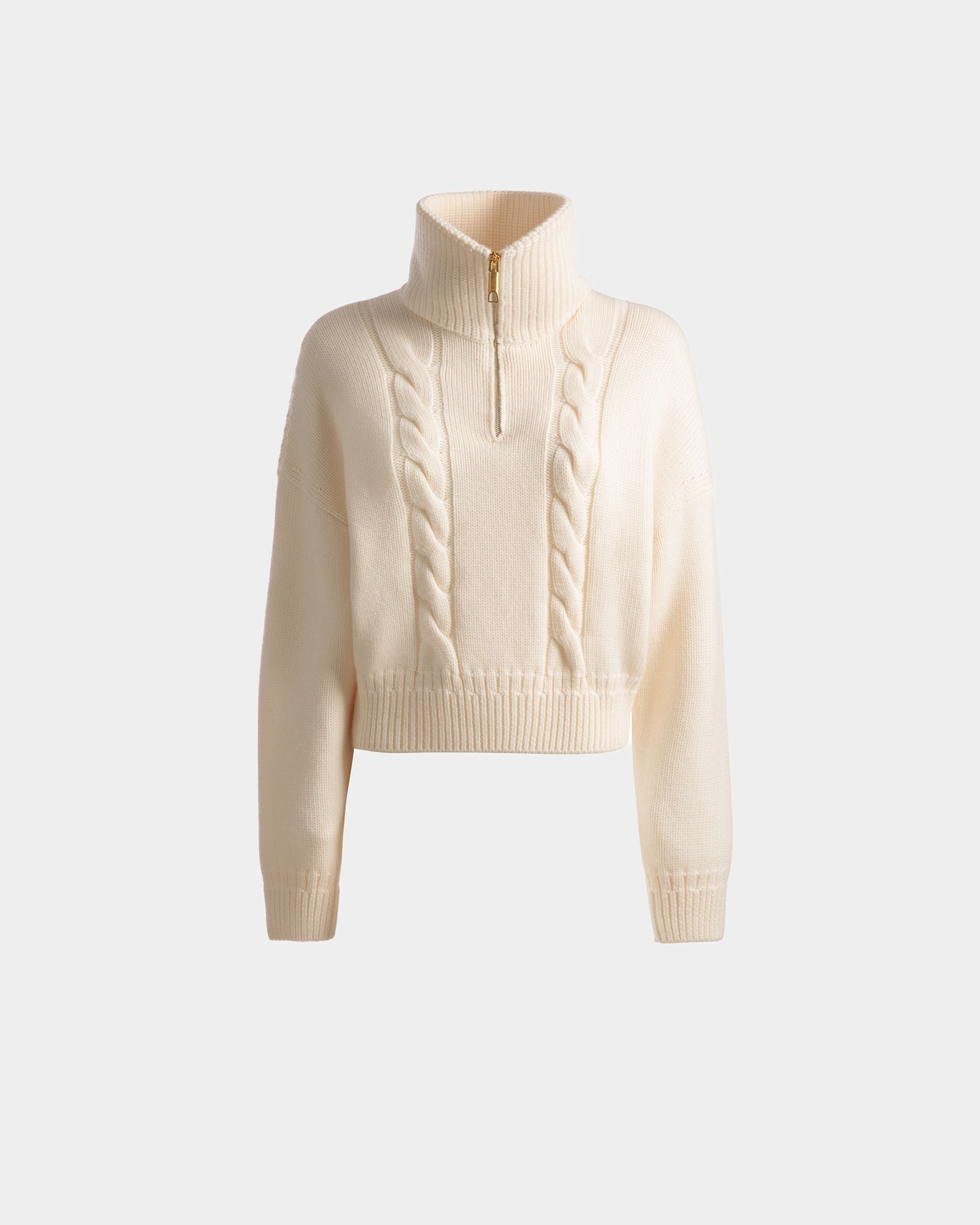 Polo In Lana Avorio - Donna - Bally - 01