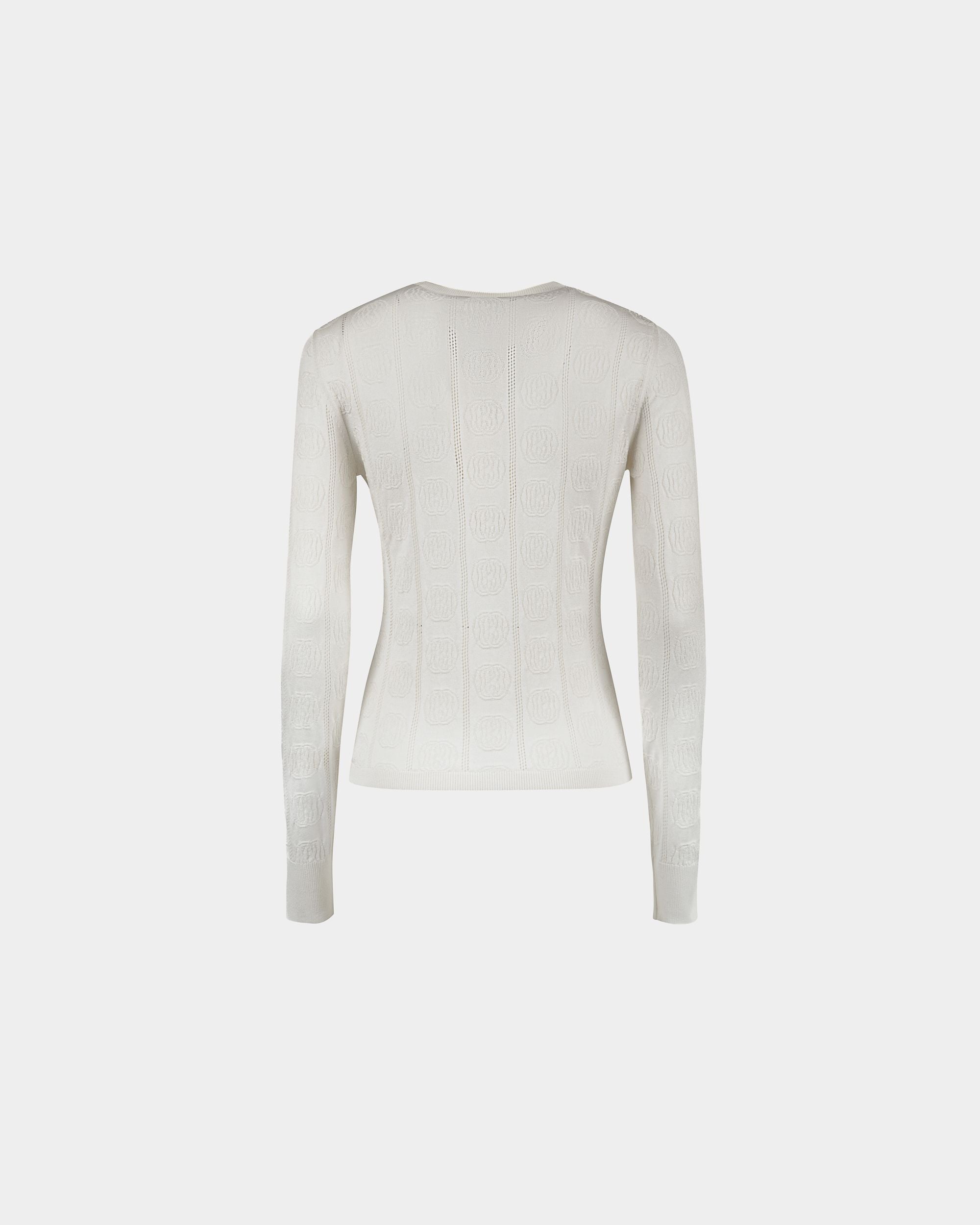 Rundhals-Top Aus Seidenmischung In Beige - Damen - Bally - 07