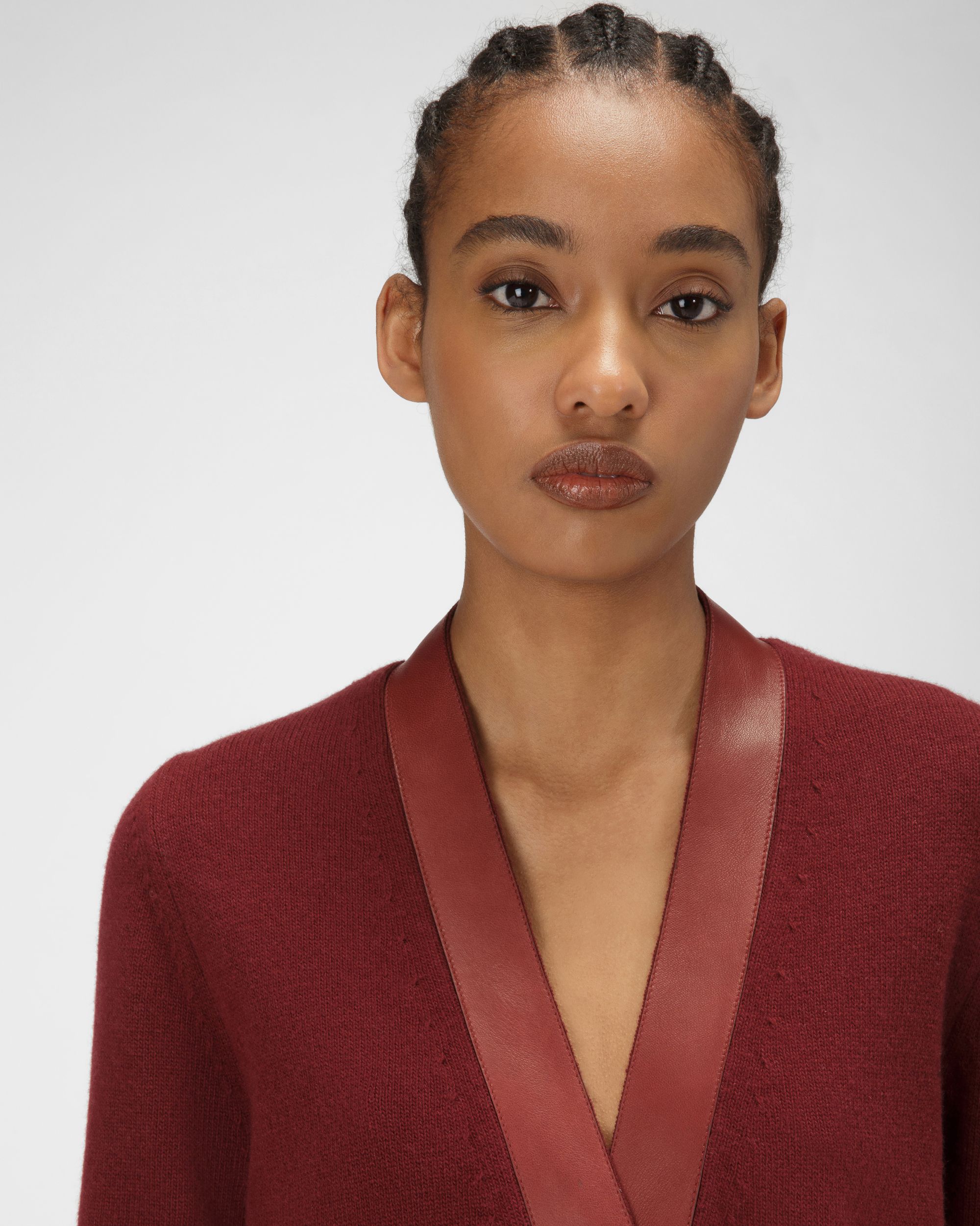 Cardigan Aus Traditionsroter Wolle - Damen - Bally - 02