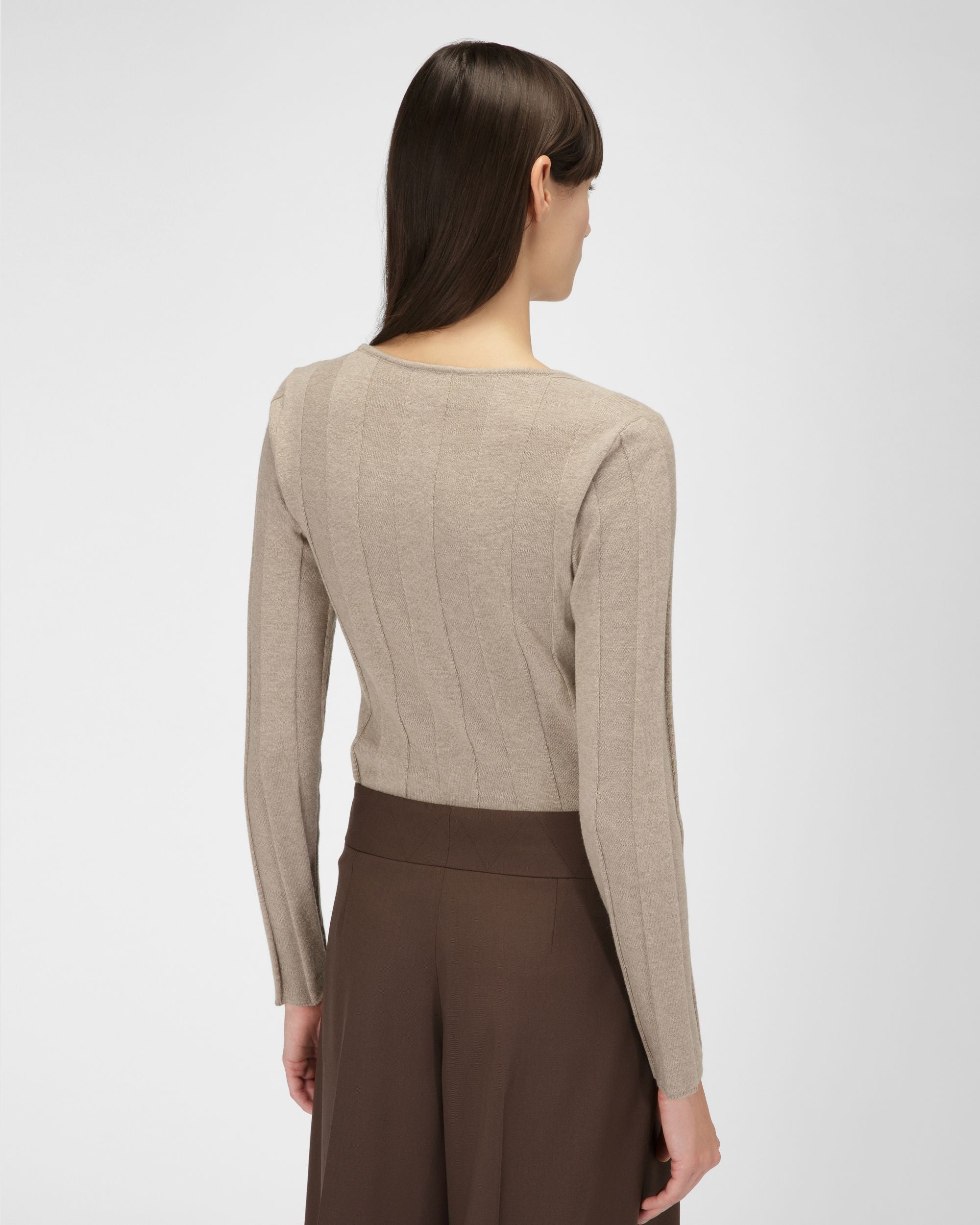 Pull En Laine Beige - Femme - Bally - 03