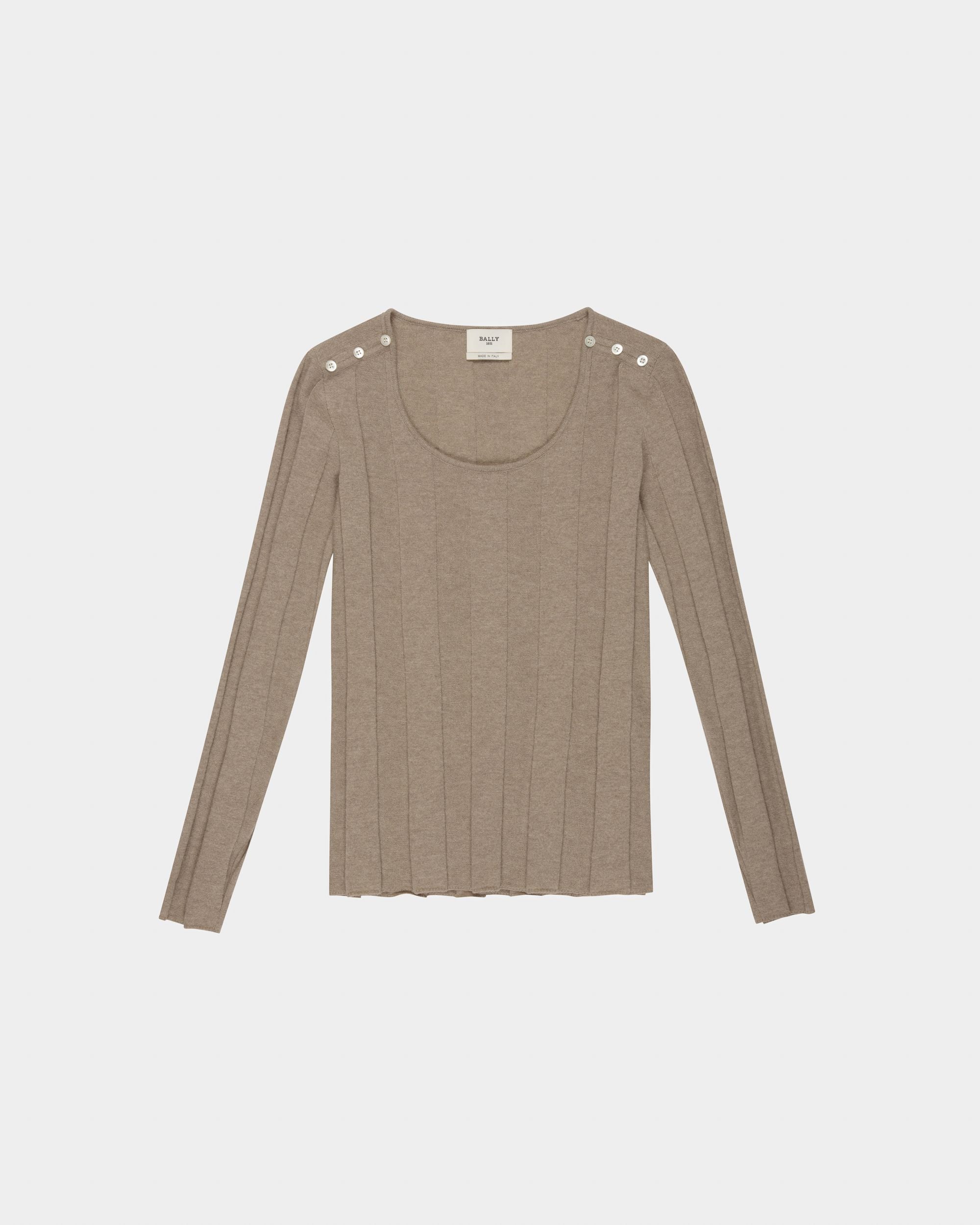 Pull En Laine Beige - Femme - Bally - 04
