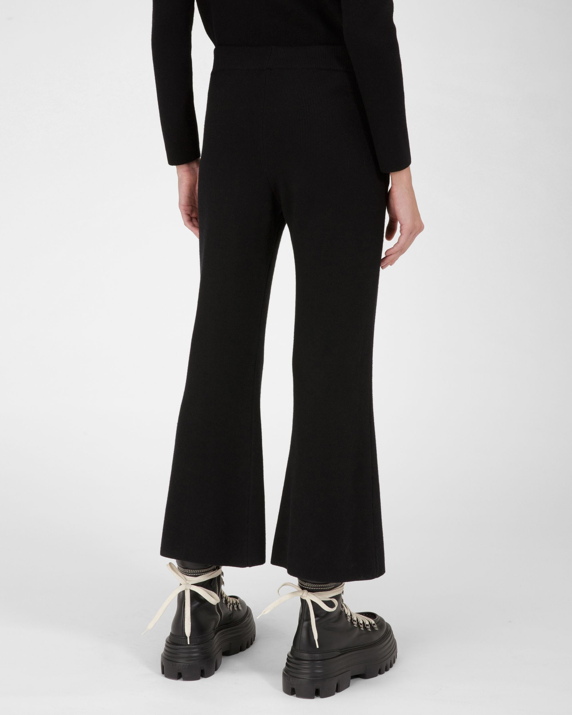 Hose Aus Schwarzer Wolle Und Seide - Damen - Bally - 03