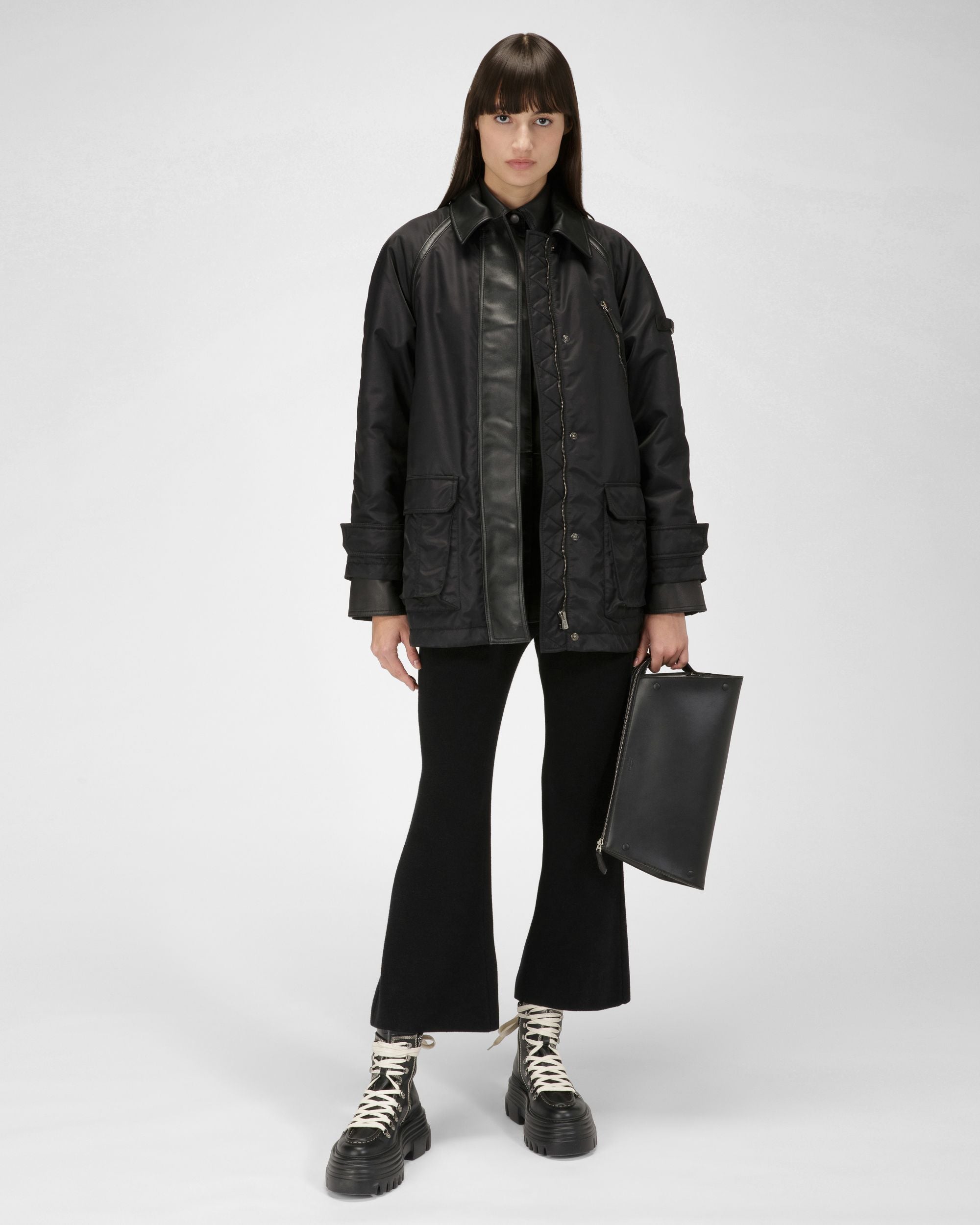 Hose Aus Schwarzer Wolle Und Seide - Damen - Bally - 05