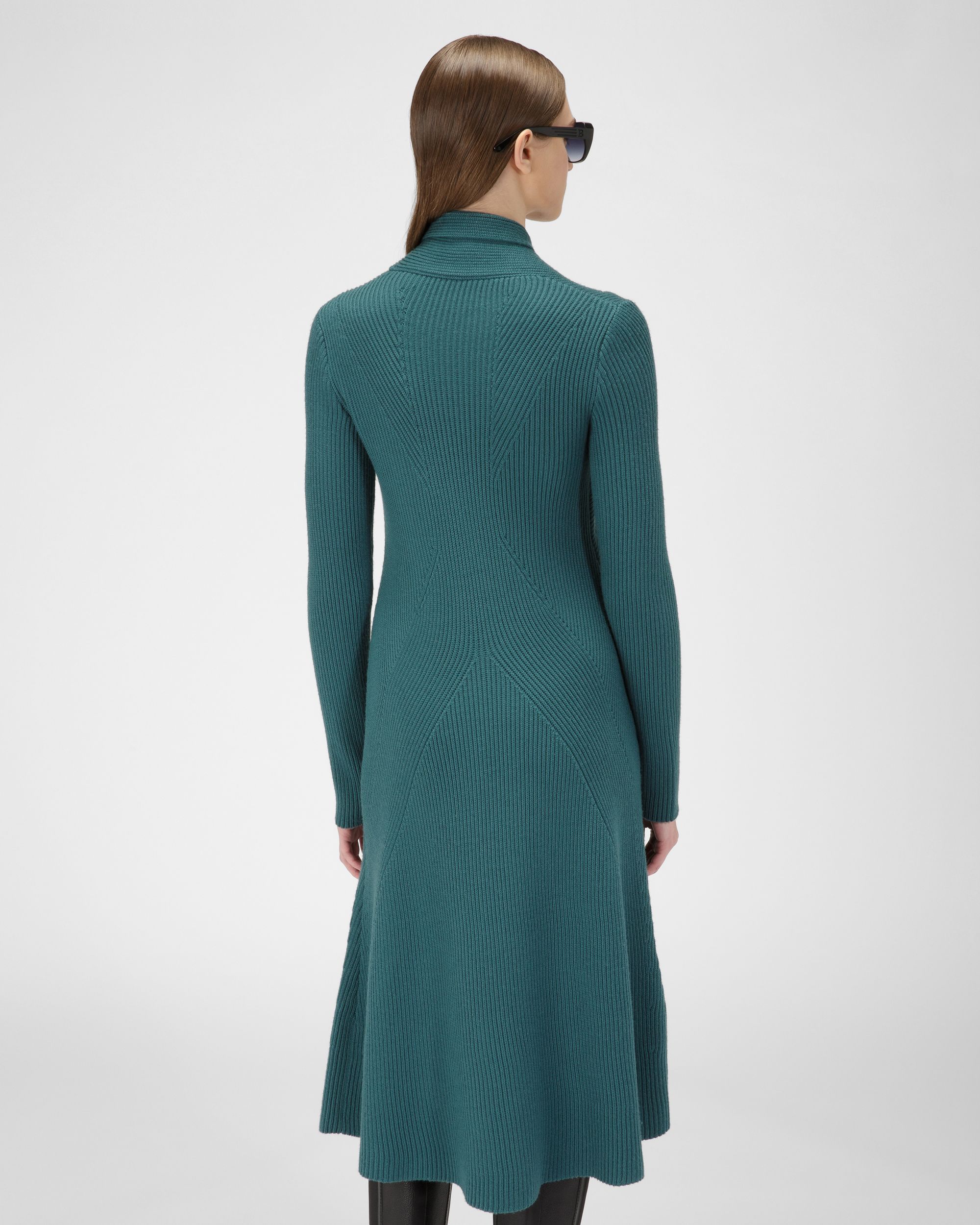 Robe En Laine Verte - Femme - Bally - 04