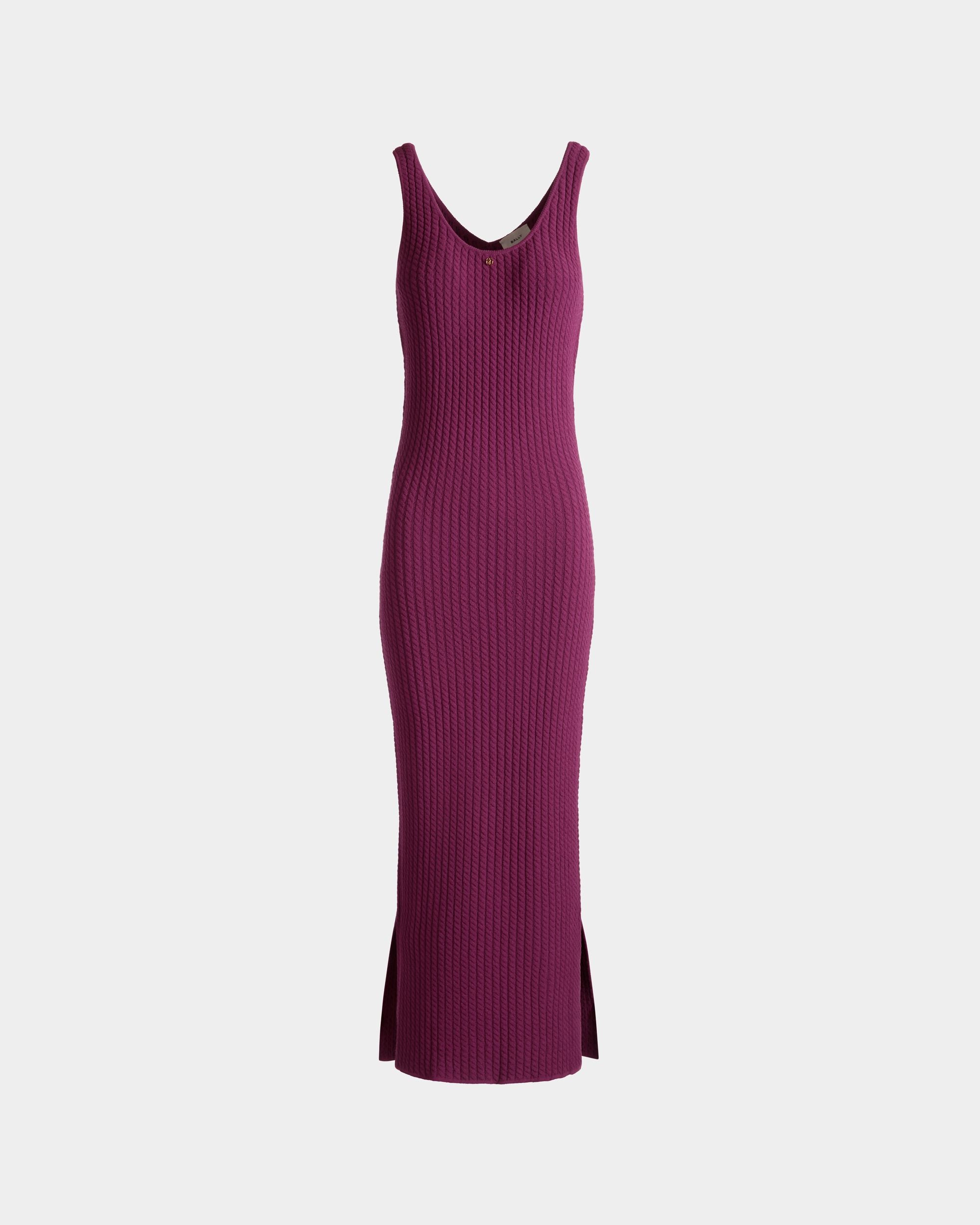 Robe Midi En Maille Rose - Femme - Bally - 01
